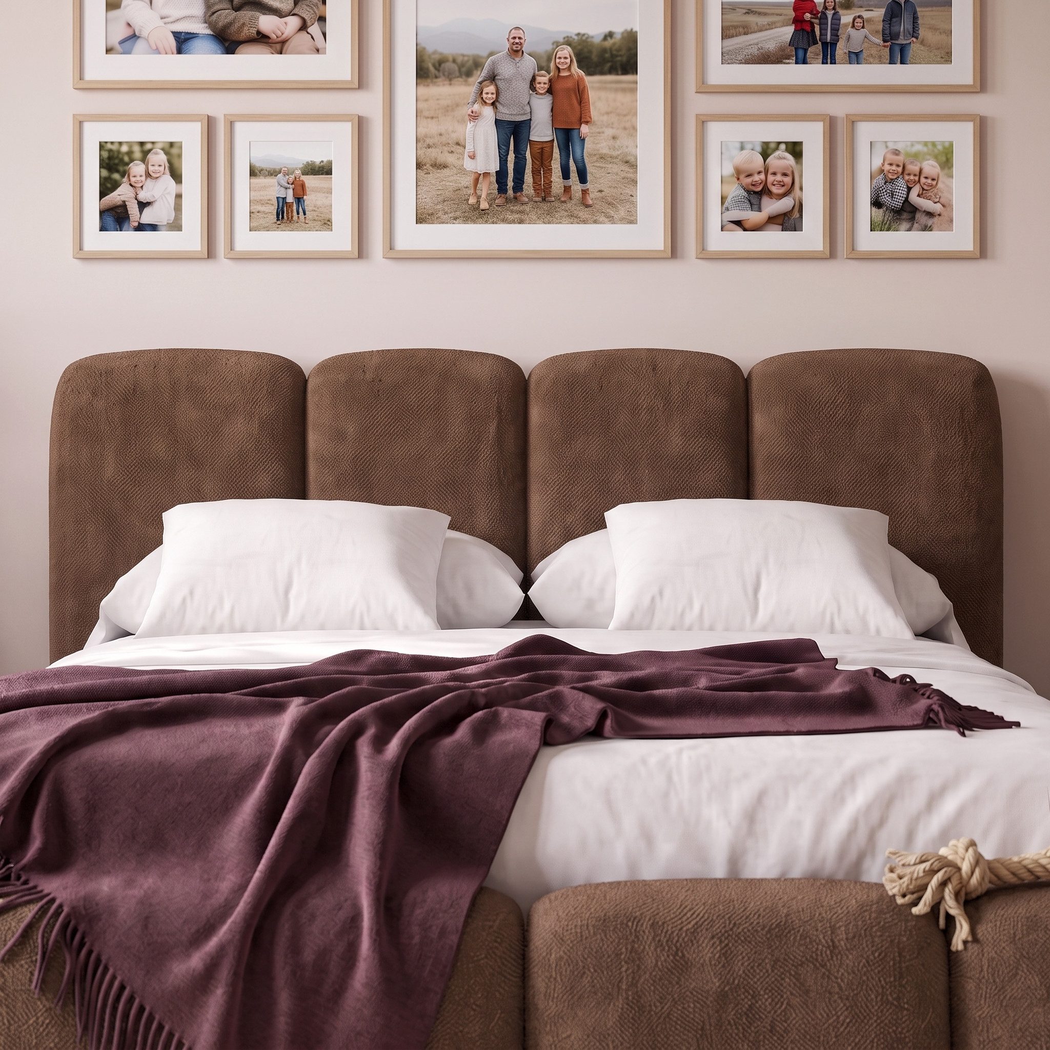 Muffo Polsterbett SUENO MAXI (Doppelbett 140x200 / 160x200 / 180x200 / 200x200 cm), mit Kopfteil Frei Verwendungsstelle, Metalllattenrost – Bild 3 von 5