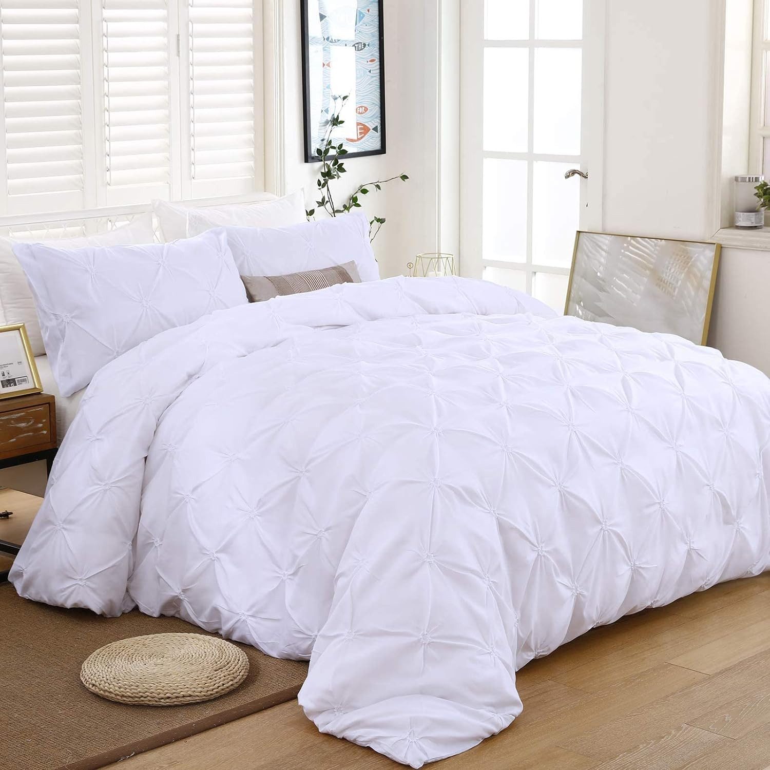 ibettertec Bettwäsche Bettwäsche Pinch Pleat Bettbezug günstig online kaufen