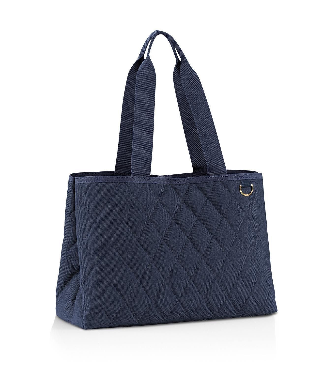 REISENTHEL® Tragetasche CLASSIC SHOPPER L, Dunkelblau, Goldgelb, 12 Liter