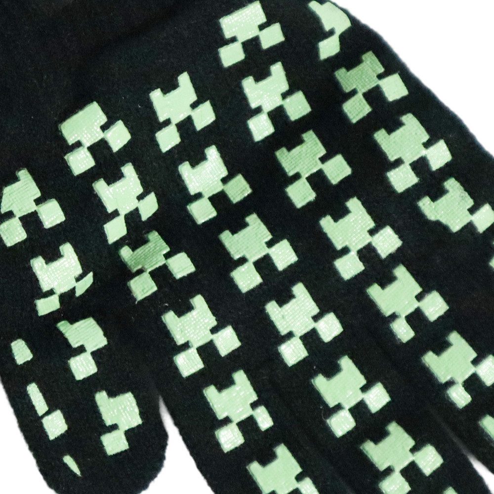 Minecraft Strickhandschuhe Minecraft Gamer Creeper Kinder Handschuhe Onesize