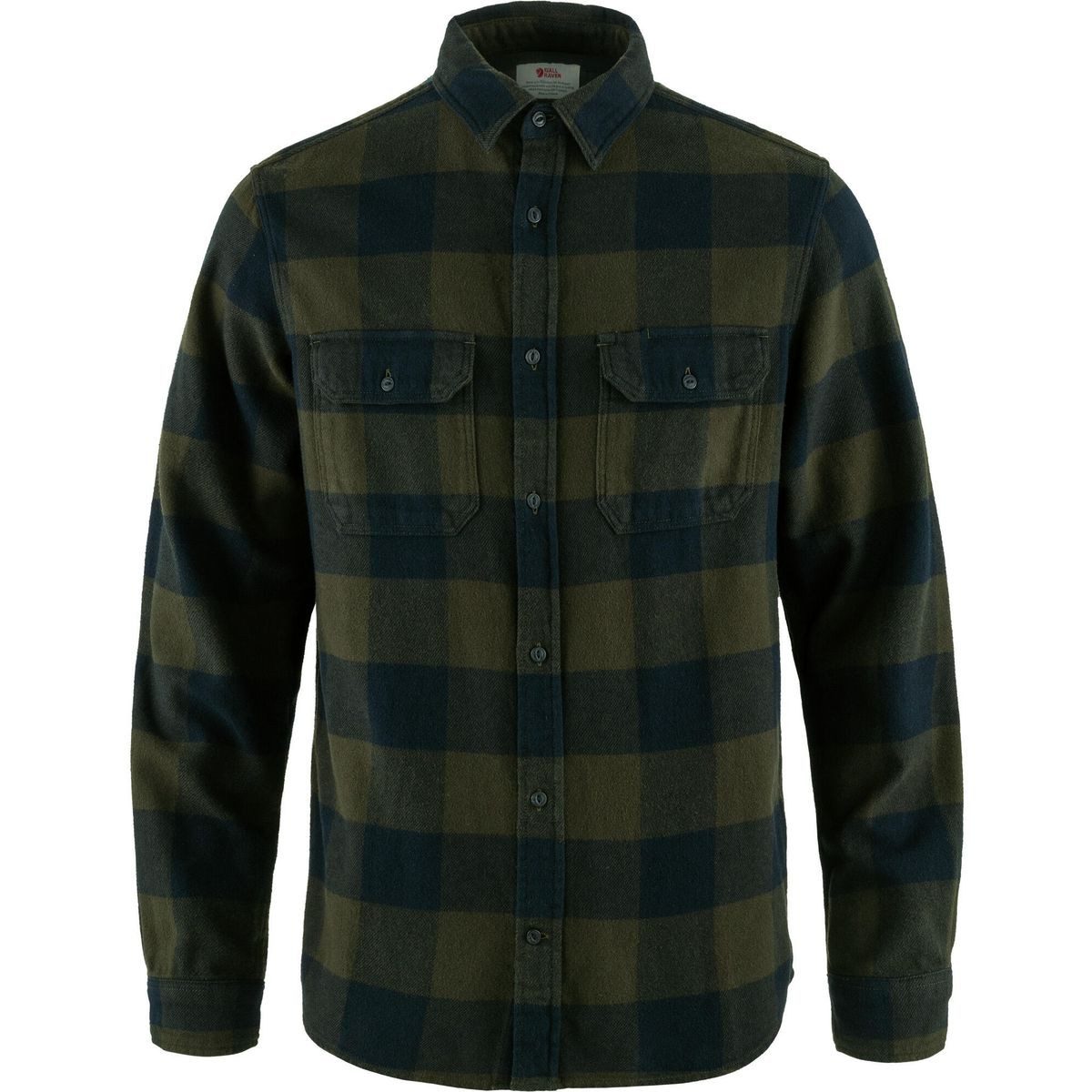 Fjällräven Outdoorbluse övik Heavy Flannel Shirt M Robustes Herren-Flanellhemd mit weichem, gebürstetem Stoff, ideal für