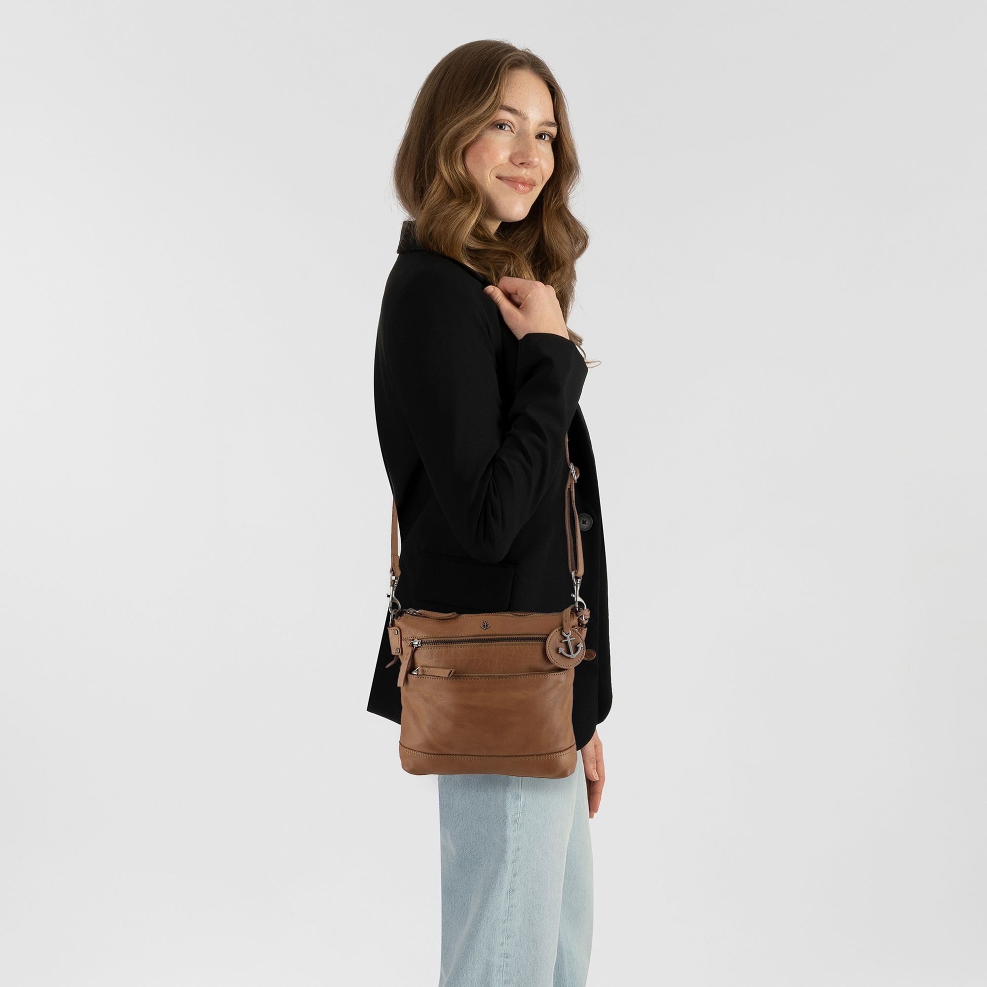 HARBOUR 2nd Umhängetasche Soft Weaving, Leder günstig online kaufen