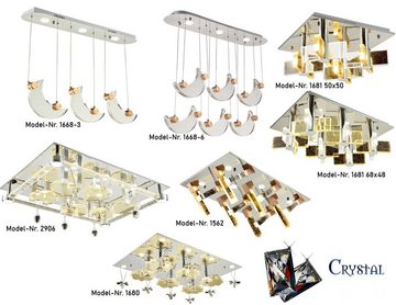 Euroton LED Deckenleuchte LED Kristalleuchten klare schöne Deckenleuchten mit Fernbedienung, LED fest integriert, Einstellbar, Sehr hochwertig und Schick