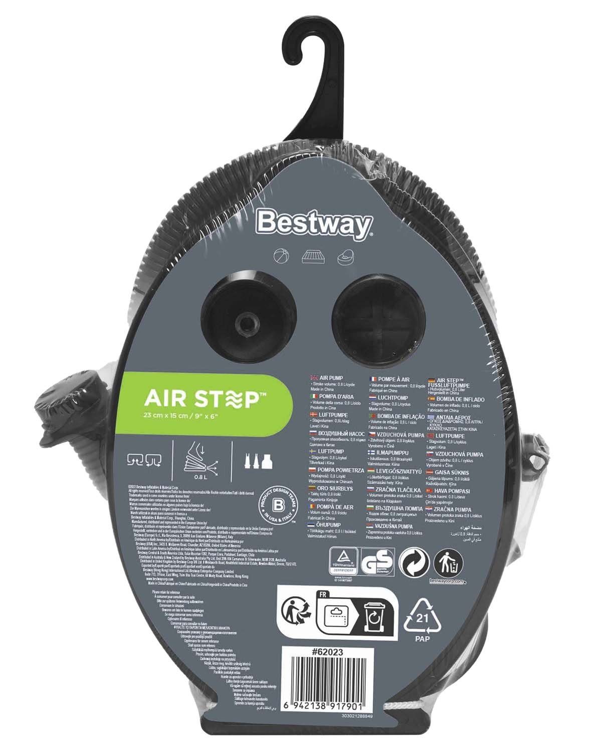 Bestway Luftmatratze Bestway 62023 - Air Step Fußpumpe 22,8 x 15,8 x 6 cm günstig online kaufen