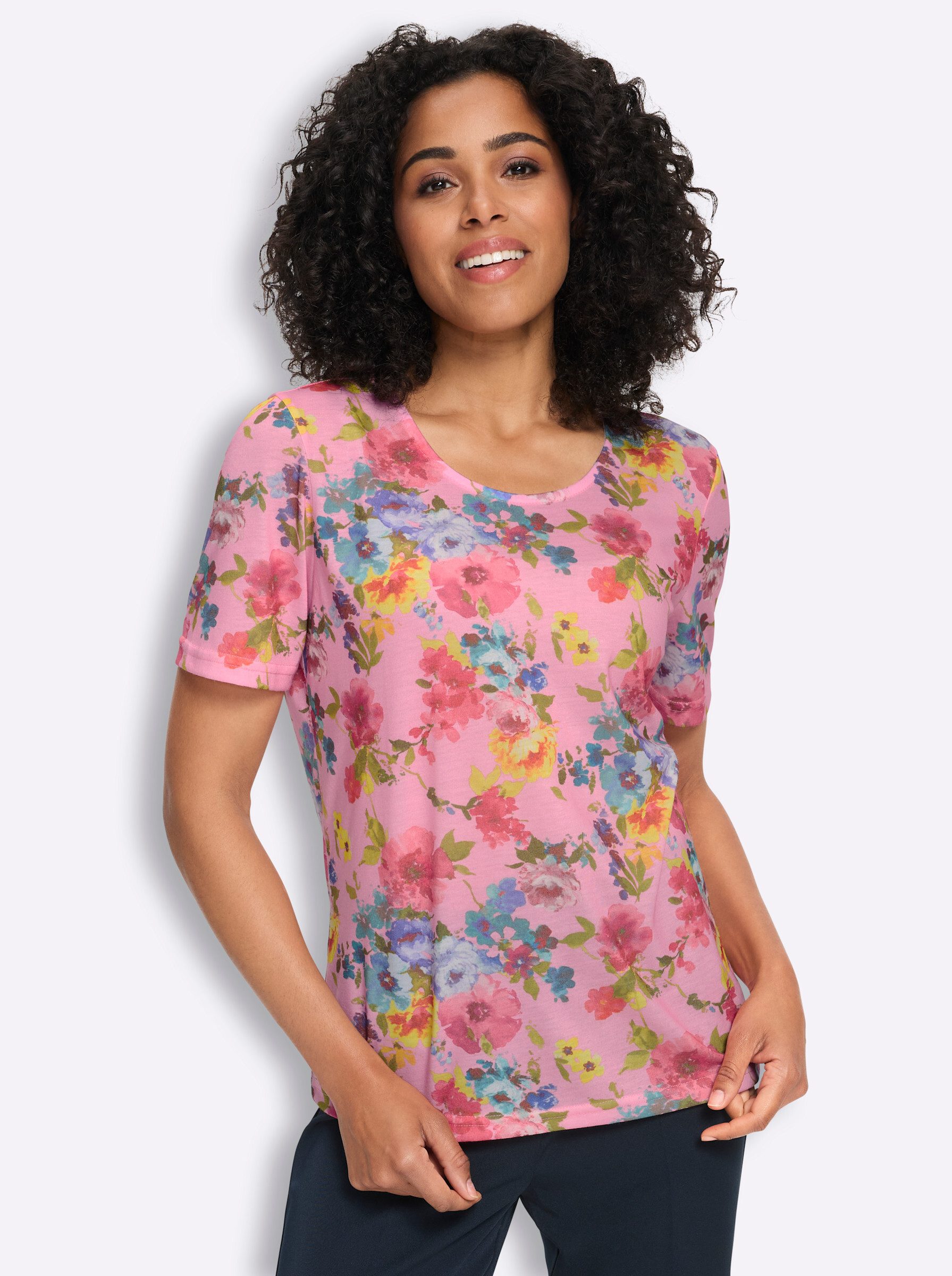 Sieh an! T-Shirt Rundhals-Shirt Kurzarm