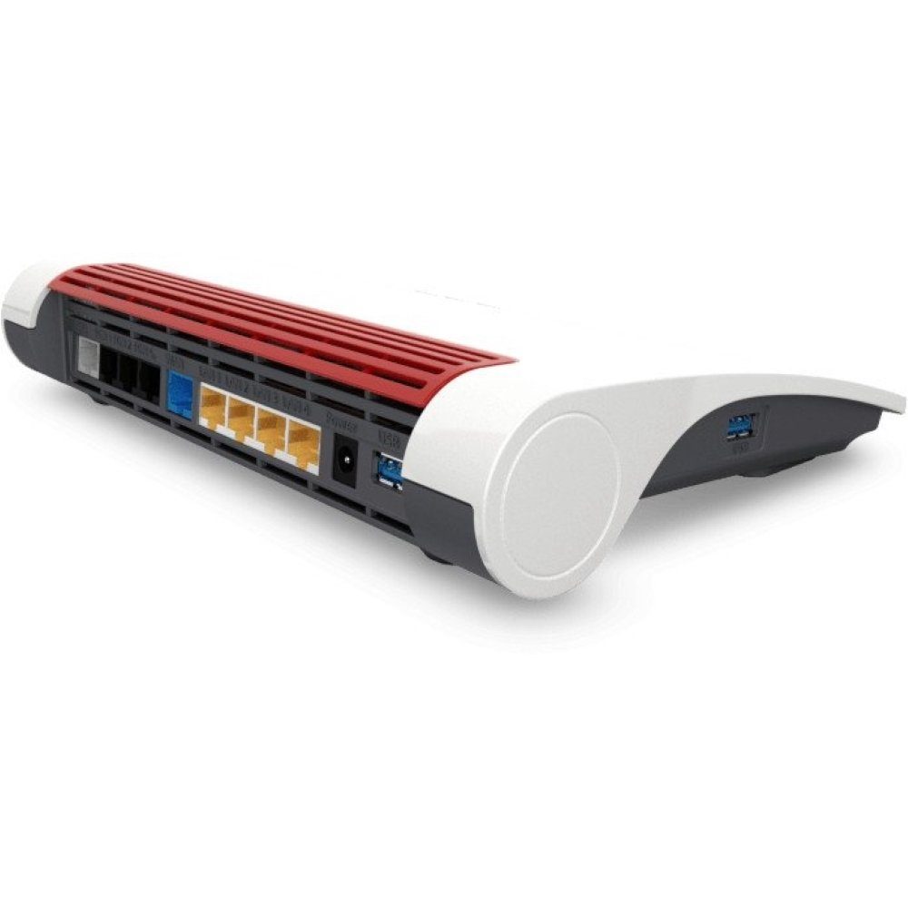 AVM FRITZ!Box 7590 international - WLAN Router - weiß/rot WLAN-Router