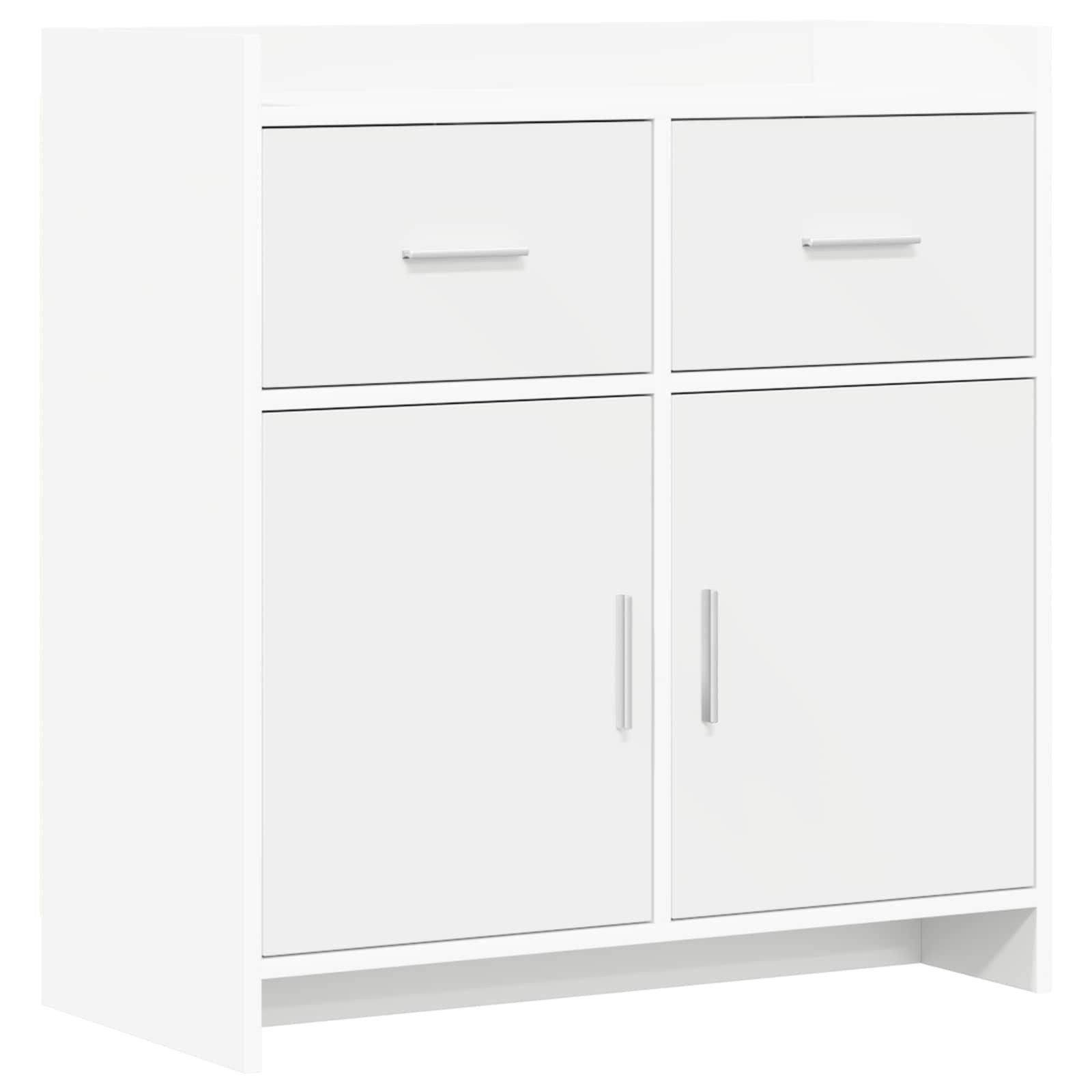 vidaXL Sideboard Sideboard Weiß 75 x 36 x 80 cm Holzwerkstoff (1 St)