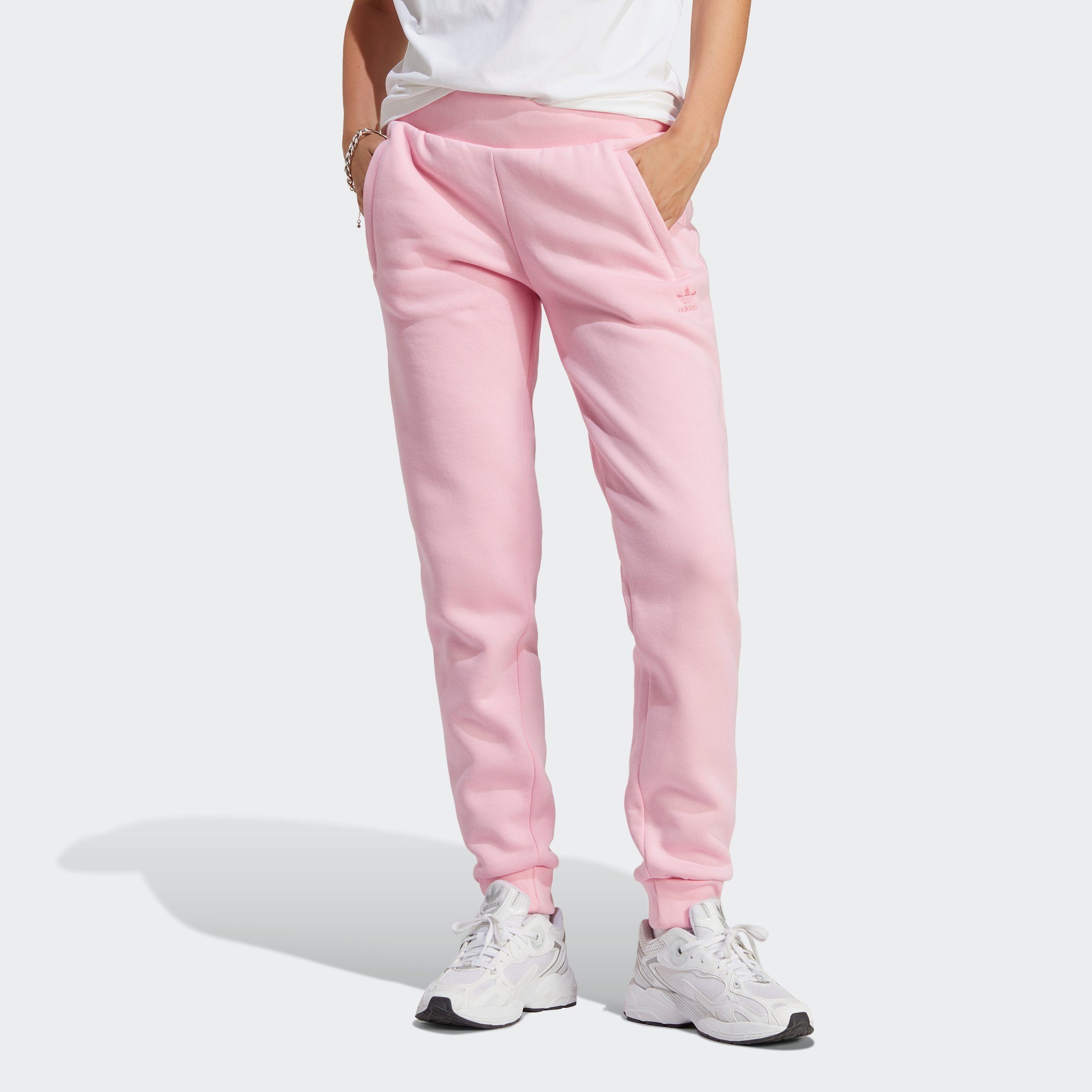 FLEECE Sporthose SLIM Originals (1-tlg) ADICOLOR ESSENTIALS adidas True Pink