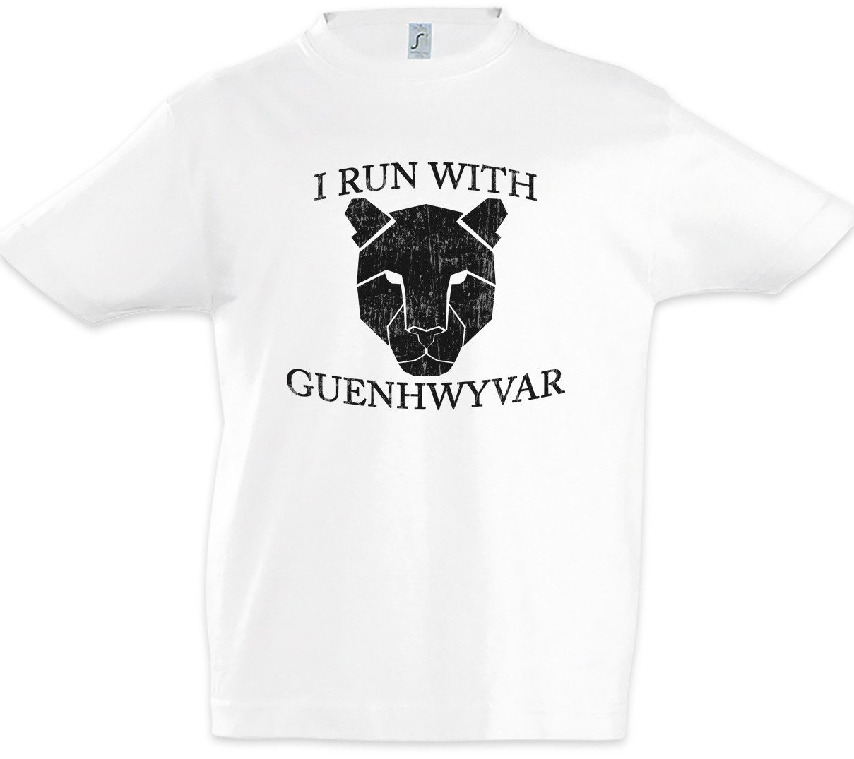 Print-Shirt I Run With Guenhwyvar Kinder T-Shirt The Legend Drow Drizzt Dark Elf