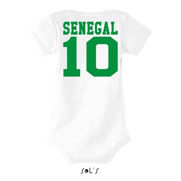Blondie & Brownie Strampler Kinder Baby Senegal Afrika Cup Sport Trikot Fußball Meister WM