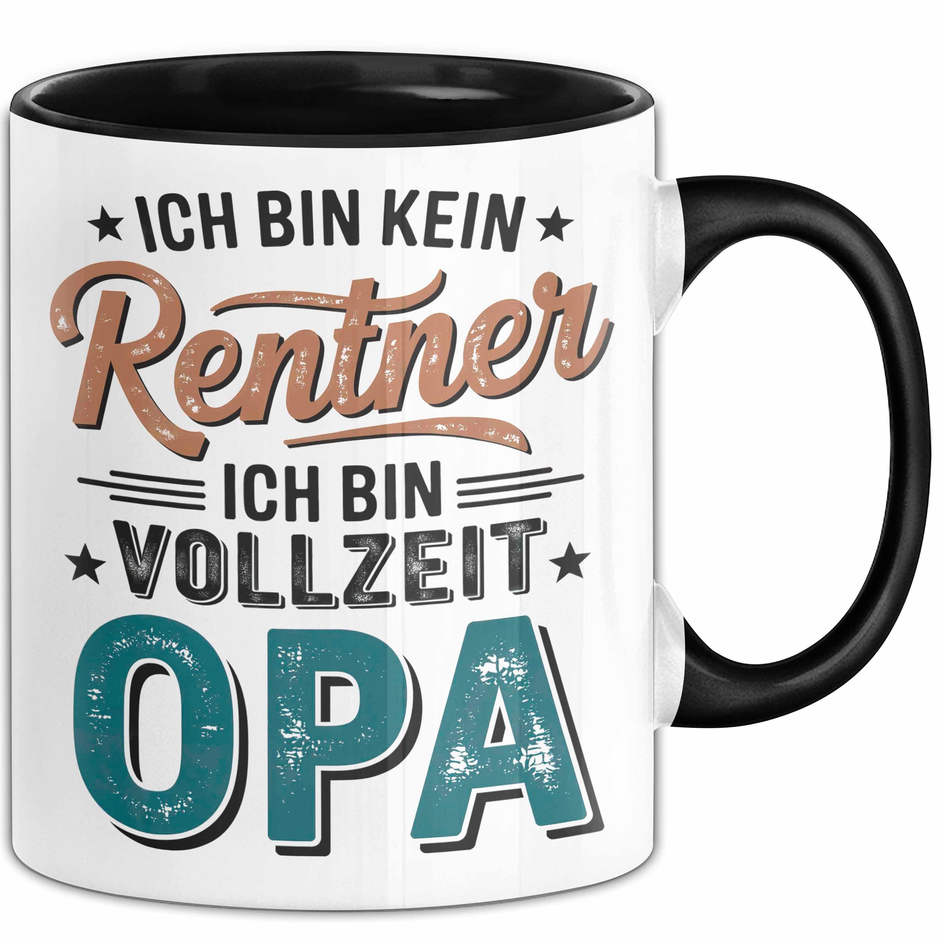 Trendation Tasse Rentner Pensionär Sarkasmus Opa Tasse Geschenk Lustige Geschenkidee Sp, Keramik
