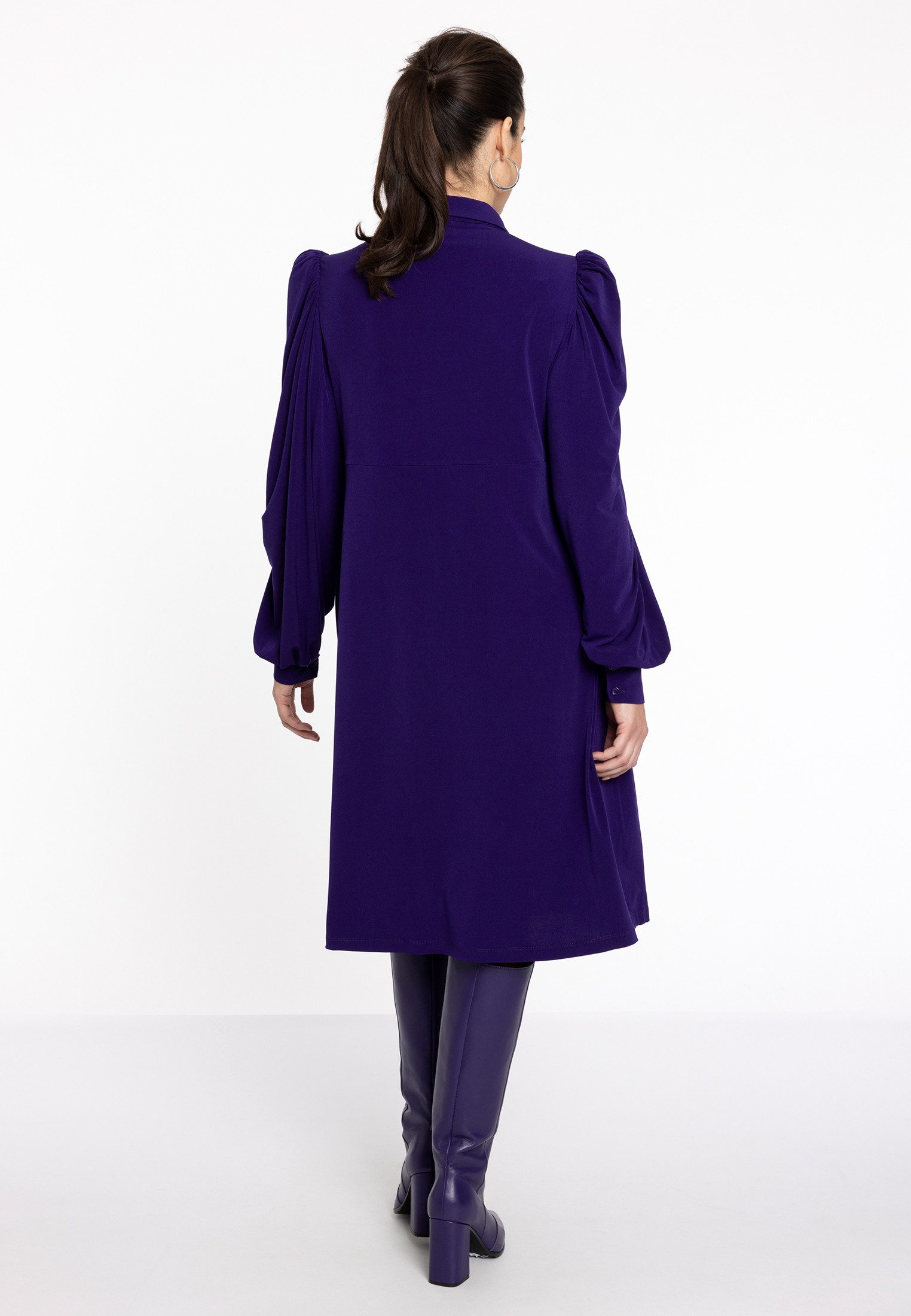 YOEK Midikleid Damen Kleid Große Größen