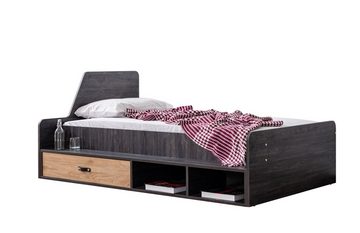 Möbel-Lux Hochbett Aktif (Set, mit Jugendbett) zwei Schlafplätze, mit Regaltreppe