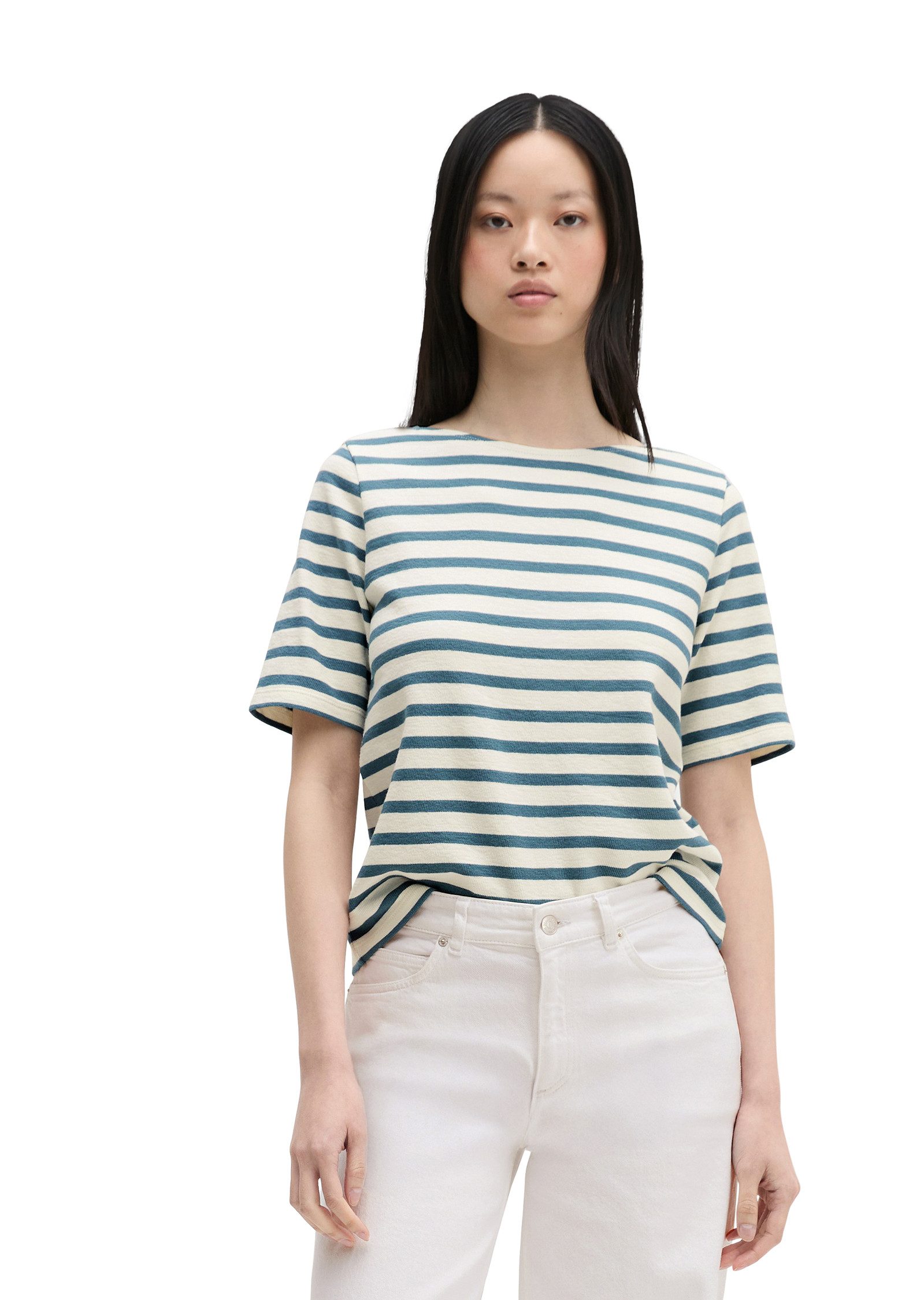 Marc O'Polo T-Shirt straight aus weichem Jersey, geringelt