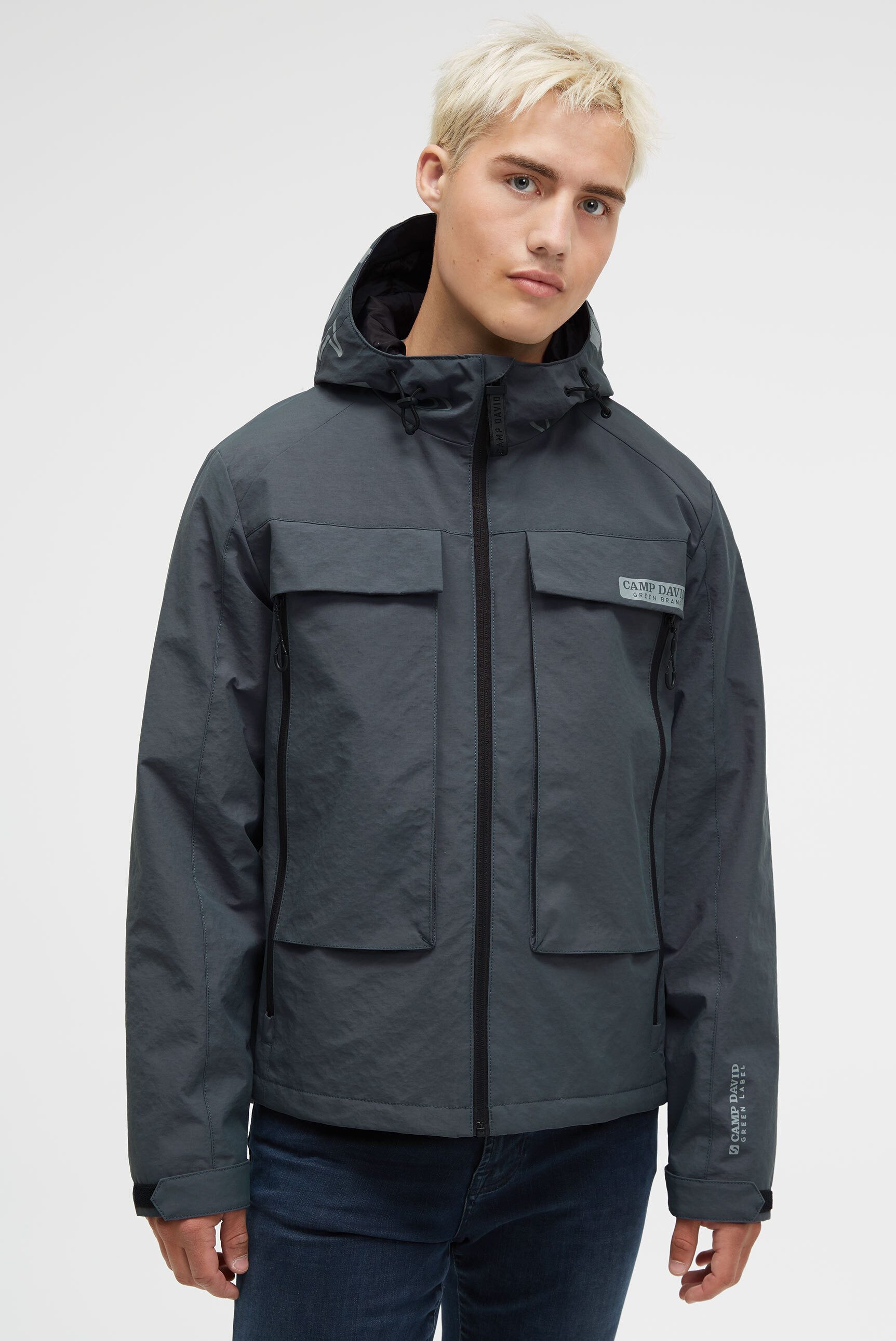 CAMP DAVID Outdoorjacke mit längerer Rückenpartie