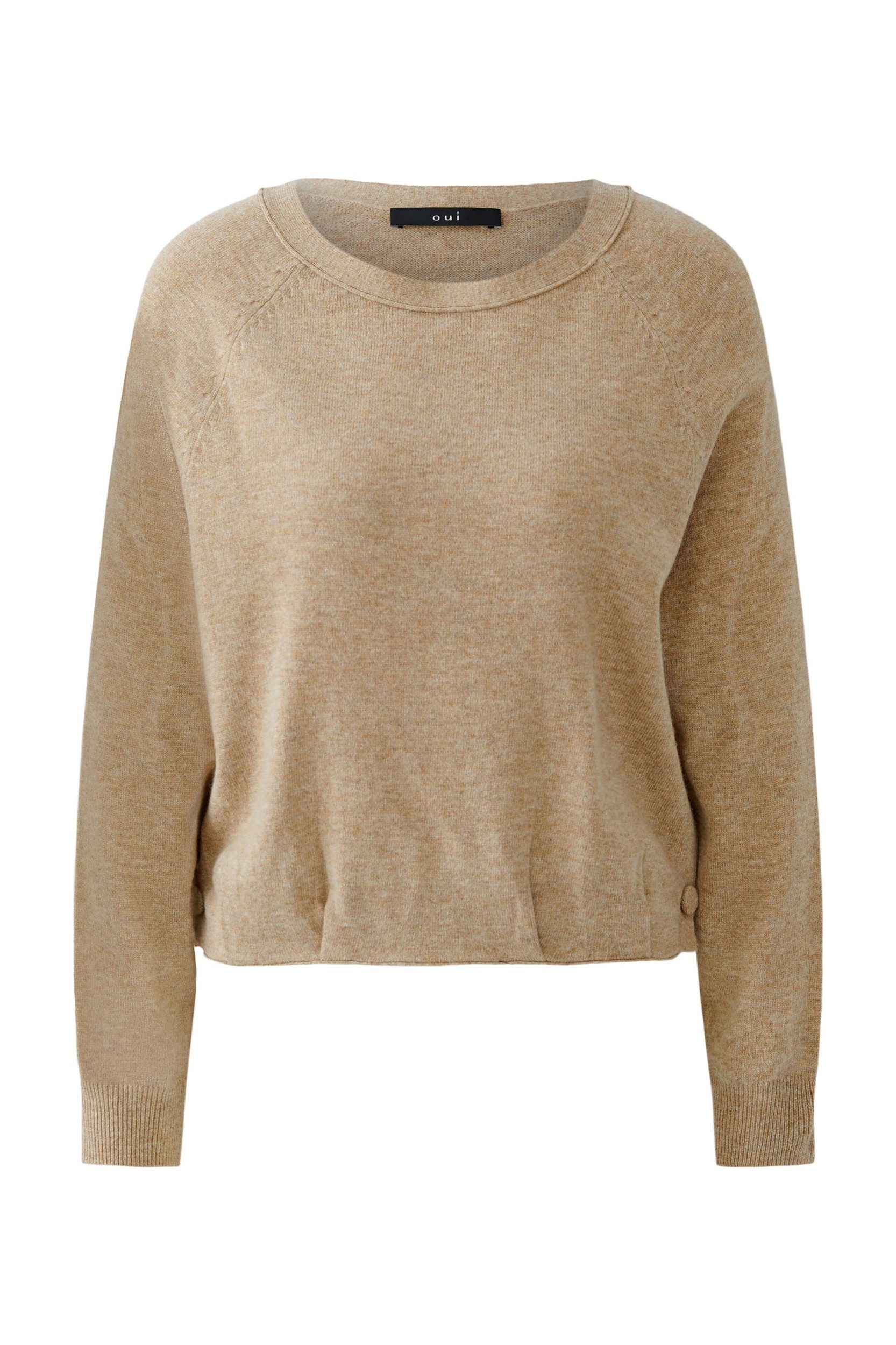 Oui Strandpullover Pullover beigemel