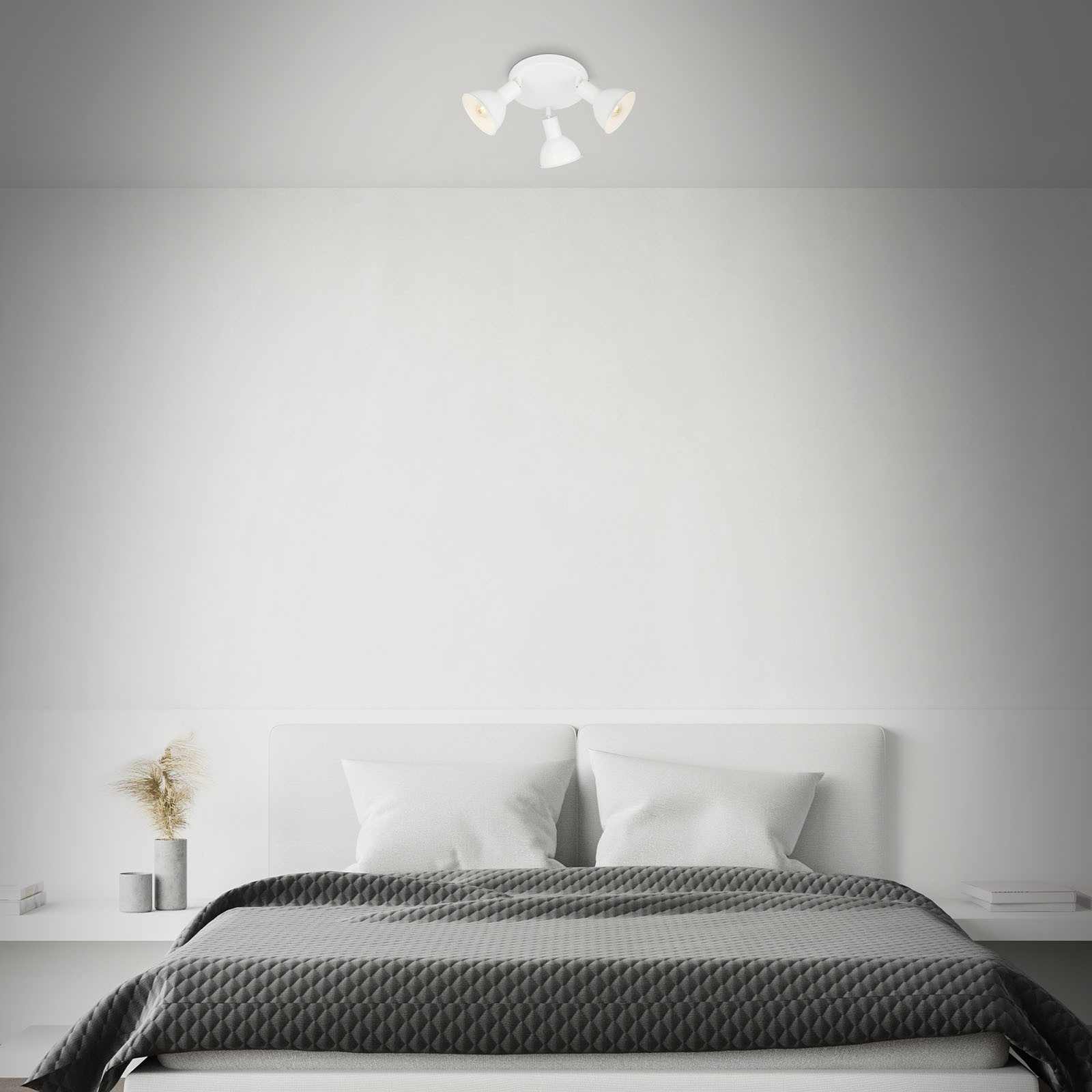 Briloner Leuchten Deckenspot Deckenlampe Extra-Warmweiß Strahler E14, ohne Leuchtmittel, 2700K - Extra - Warmweiß, Strahler schwenkbar, Holz, max 25 Watt, exkl. E14, Ø 110 x 90 mm
