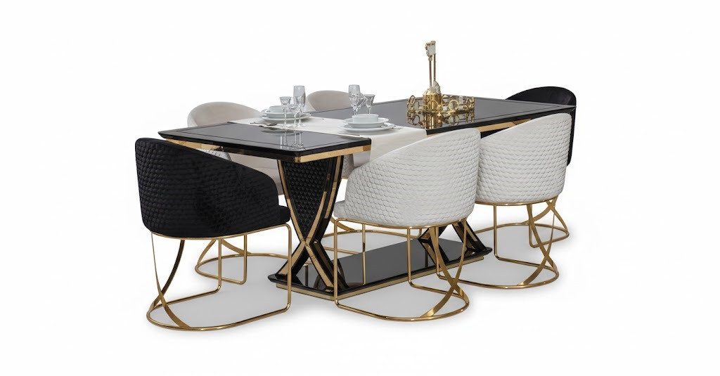 JVmoebel Stuhl Elegantes 4er-Set Essstühle für Küche oder Wohnraum Sofort (4 St), Made in Europa