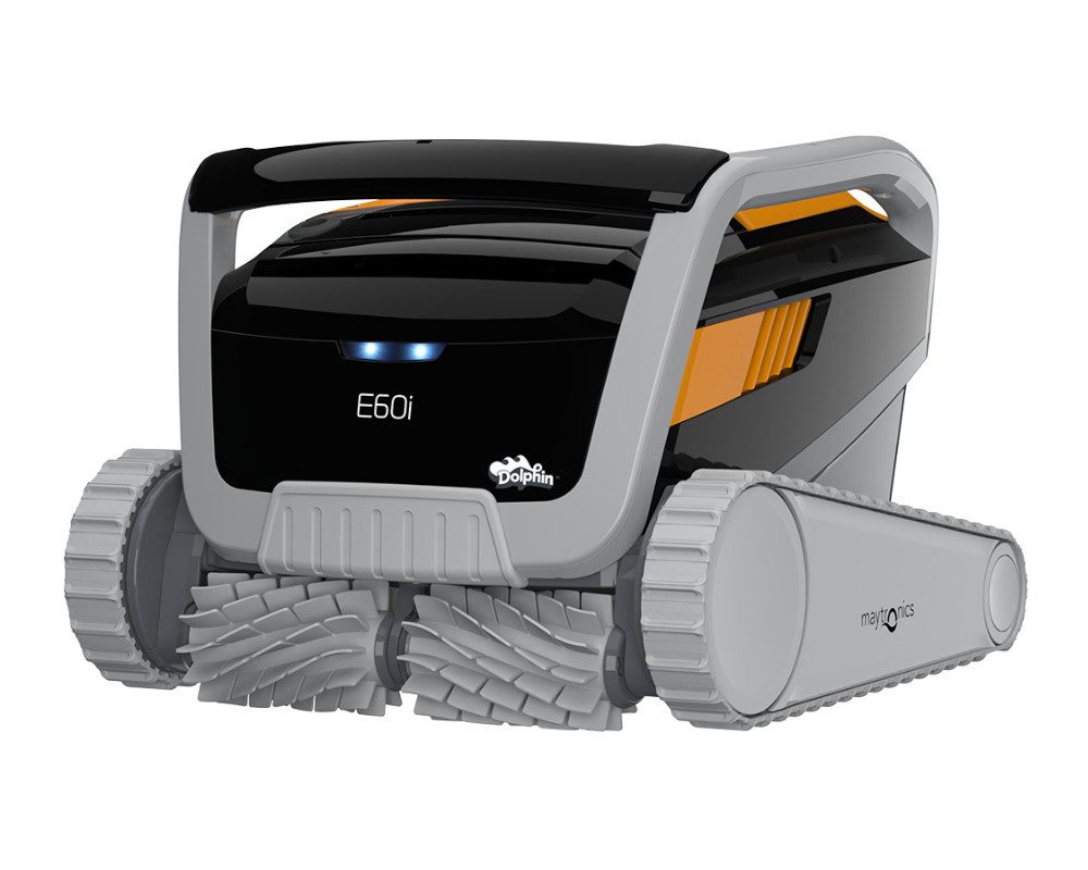 Poolbodensauger Dolphin E60i Poolroboter mit PVC Bürsten und App-Steuerung