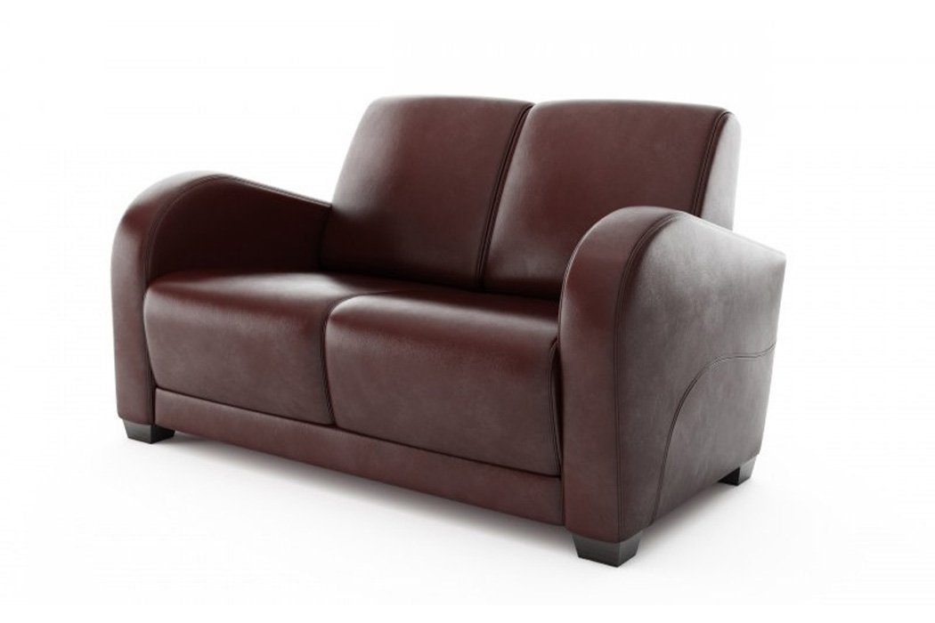 Sofa 2+1 Europe Design, Made Sofagarnitur in Leder Italienisches Sitzer JVmoebel Couch