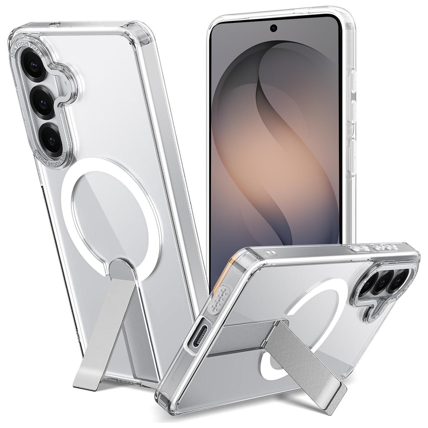 CoolGadget Handyhülle Kickstand Hybrid Hülle für Samsung Galaxy S26+ 6,7 Zoll, Schutzhülle Militärschutz Ständer kompatibel mit MagSafe Magnetring