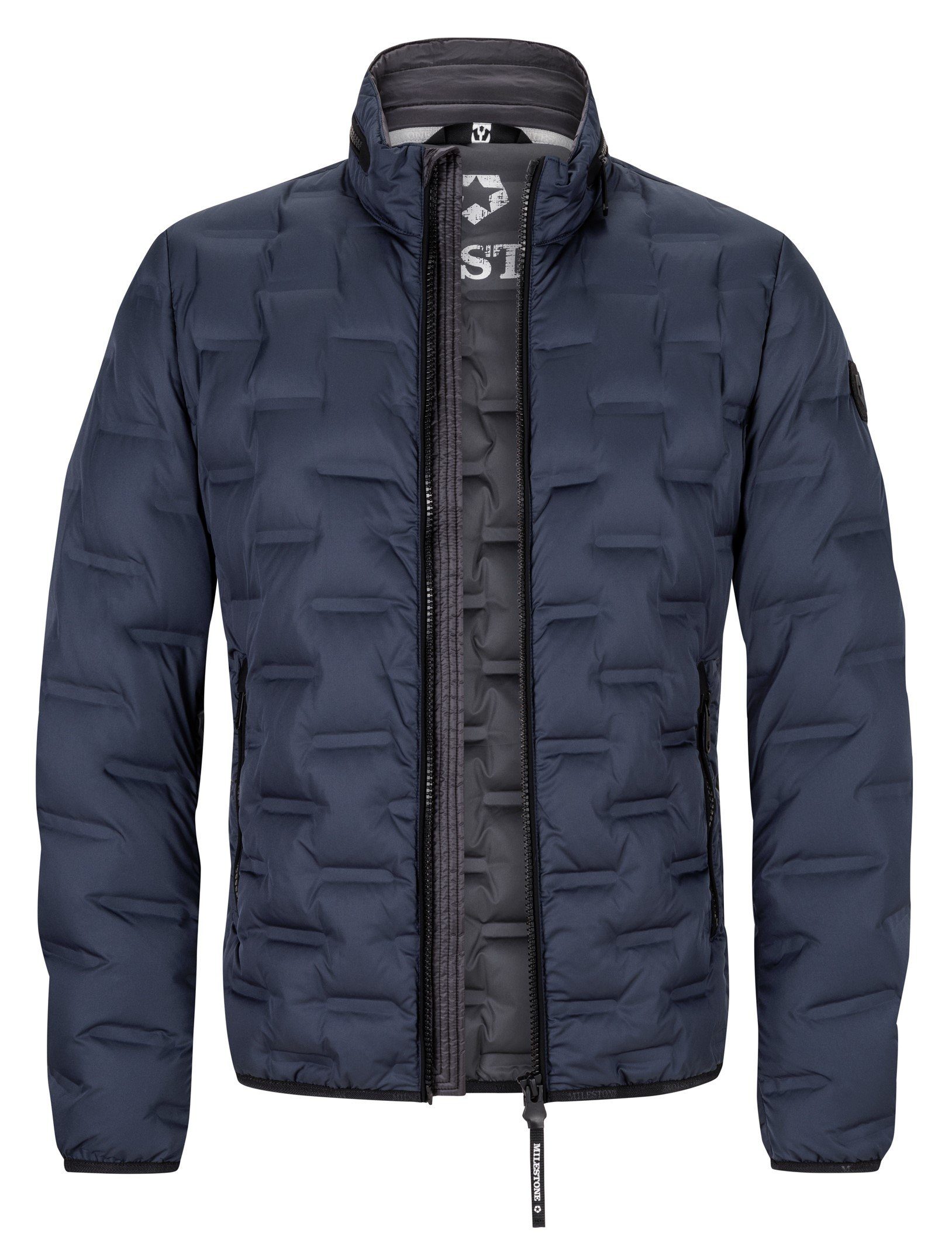 Milestone Steppjacke MSSalvio heat-pressed Verarbeitung in Stepp-Optik, was günstig online kaufen