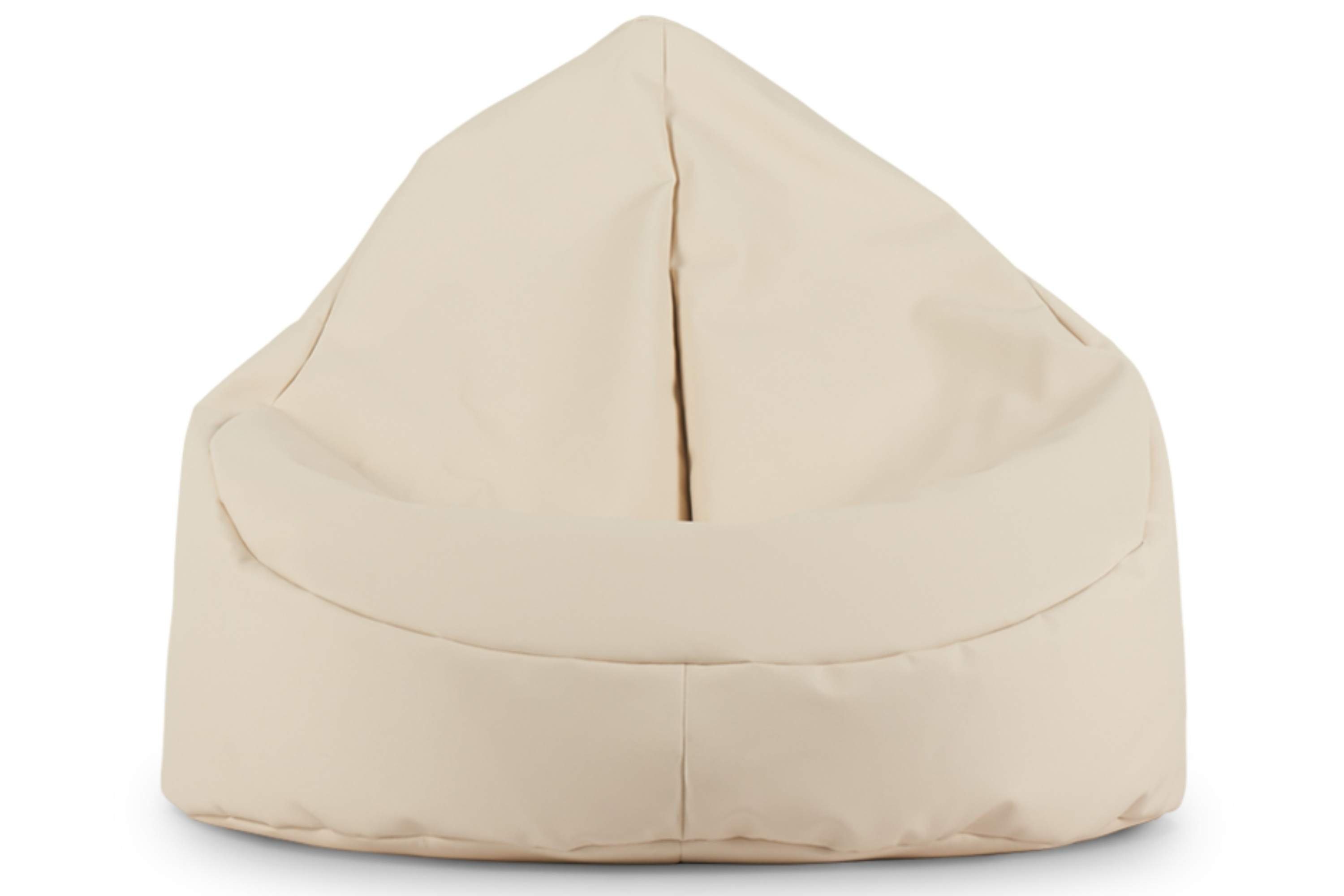 cremig Sitzpouf, COSMO mit Sitzhocker Design Polystyrolkugeln zeitloses Konsimo Sitzsack gefüllt,