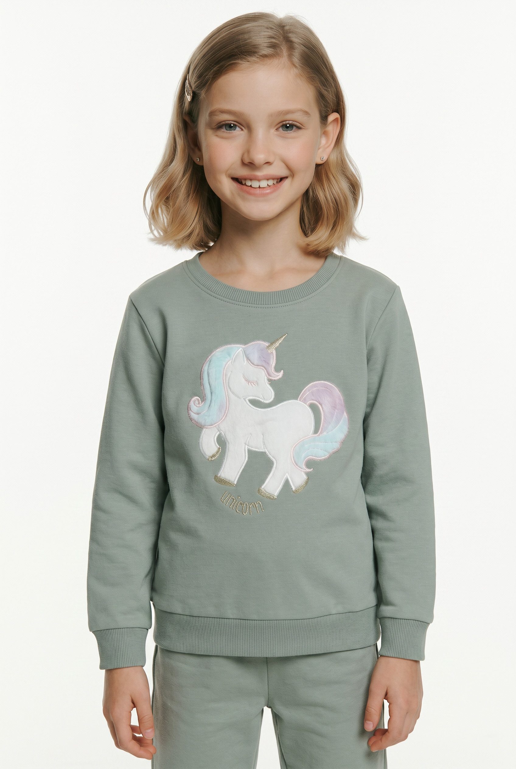 Name It Sweatshirt NMFKISA LS SWEAT UNB BOX Baumwollmischung, regular fit