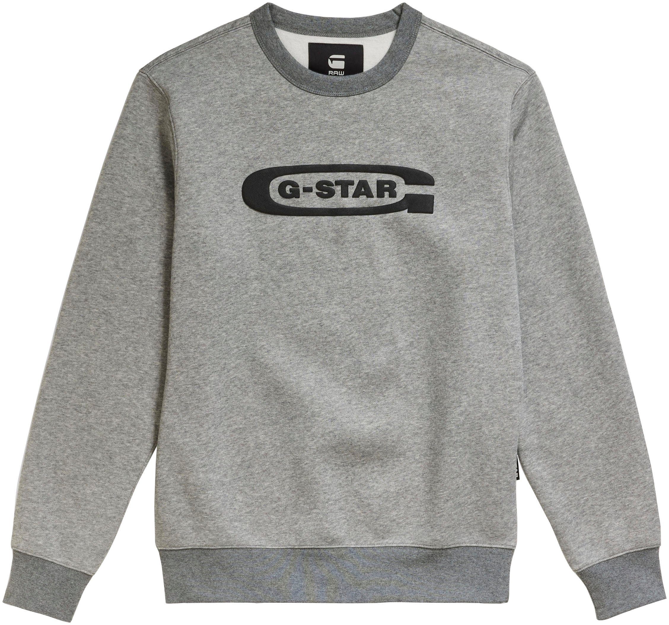 school medium G-Star Old RAW logo htr r Sweatshirt grey sw