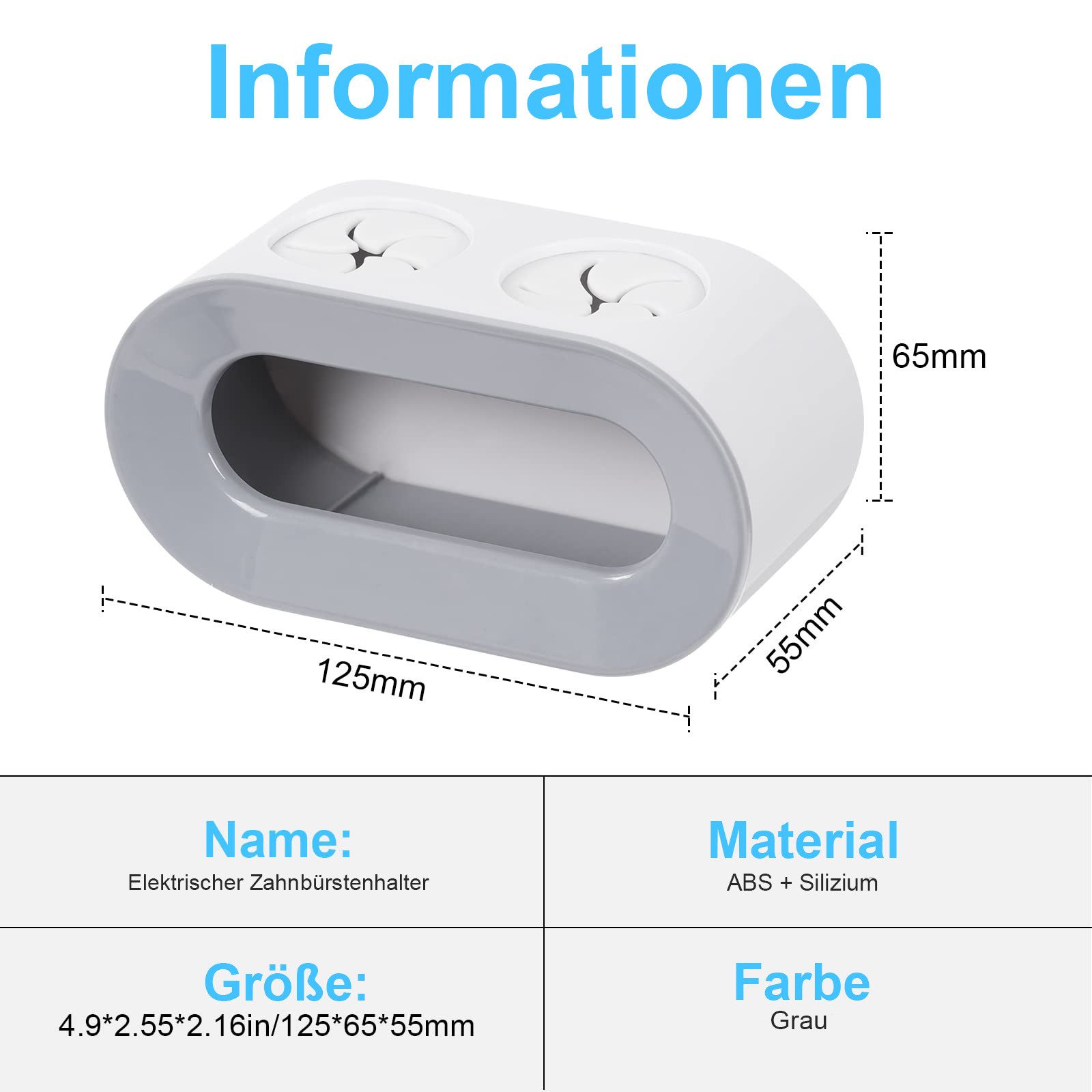 HAUSS SPOLE Zahnbürstenhalter Elektrischer Zahnbürstenhalter Badezimmer hän günstig online kaufen