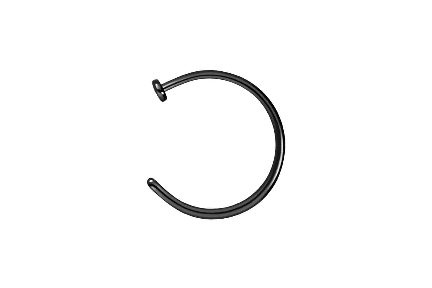 PIERCINGLINE Nasenpiercing Chirurgenstahl Nasenring offen PLATTE (Nasenstecker, 1-tlg)
