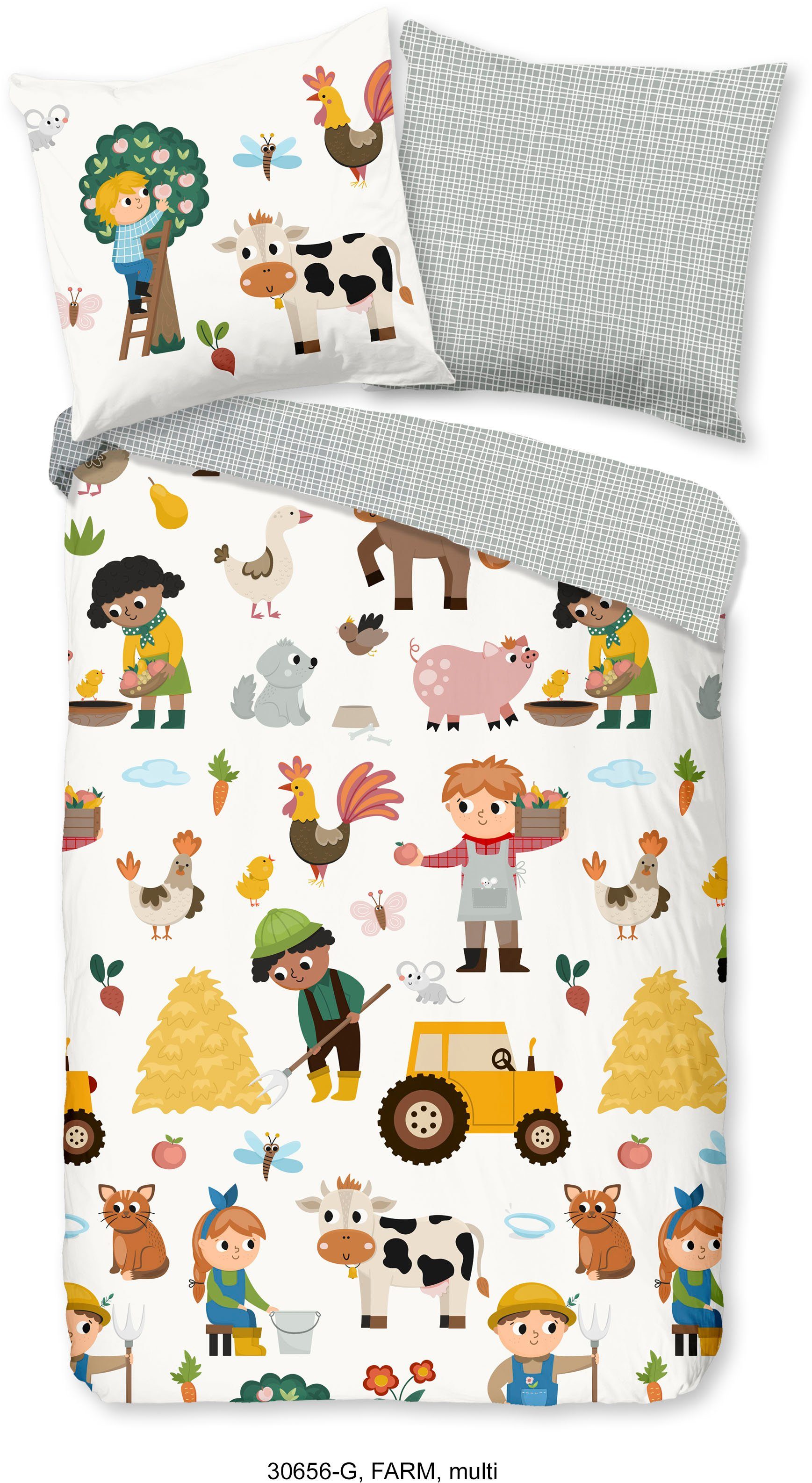 good morning Bettwäsche Farm, Renforcé, 2 günstig online kaufen