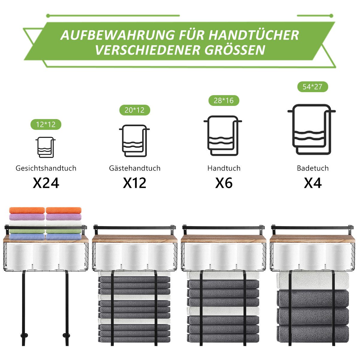 Welikera Handtuchstange Handtuchhalter Handtuchregal Wand Montage günstig online kaufen