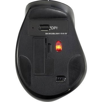 Renkforce RF-WM-230 Funkmaus für bis zu 3 Geräte Mäuse (Ergonomisch)