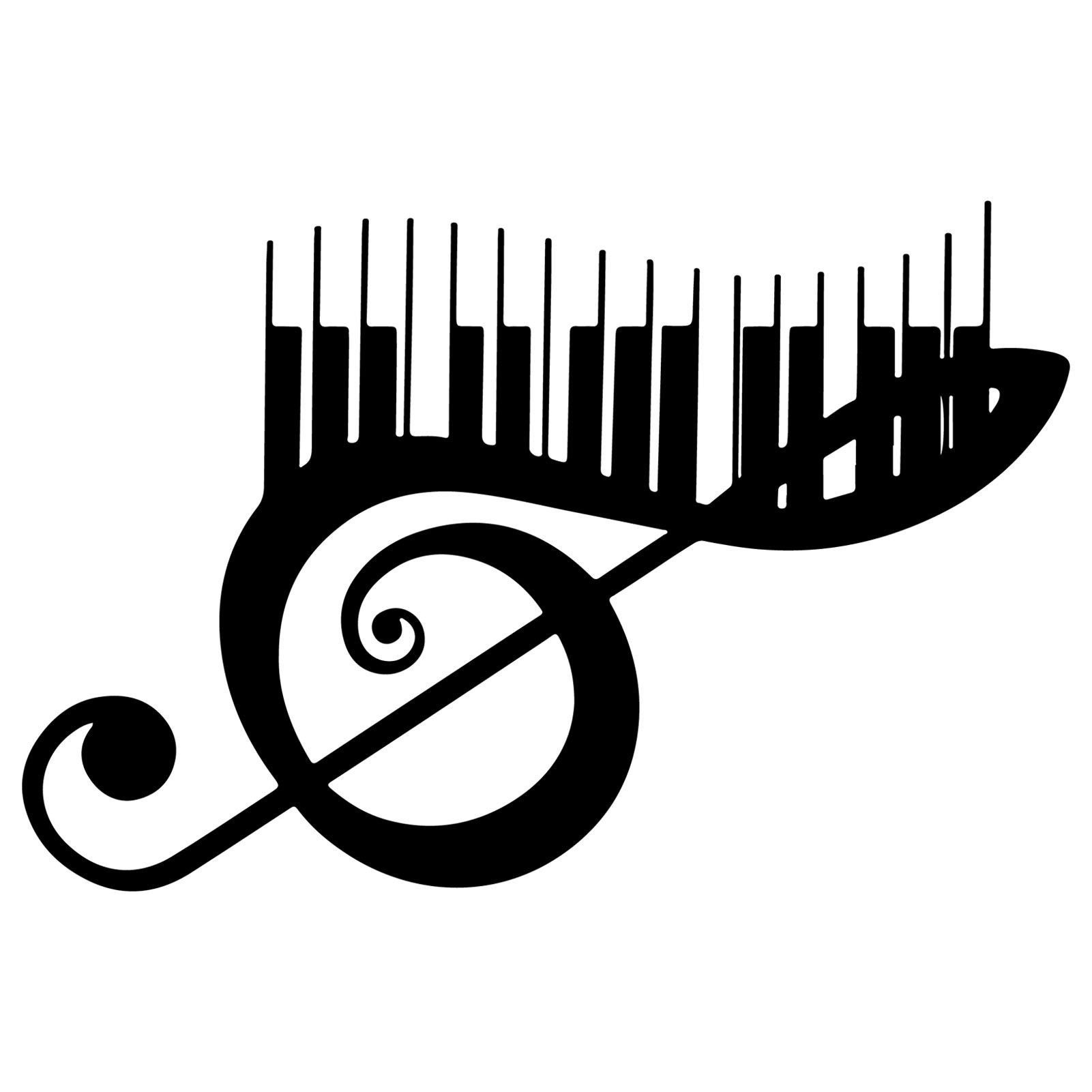 Jumpeak Wanddekoobjekt Wanddekoration mit Notenblättern und Tasten, Noten Sound of Music, Hergestellt aus Metall,Schwarz,weiß