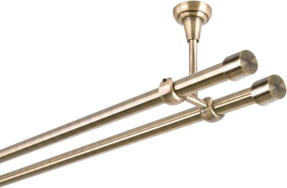 MDEKOR Gardinenstange Vorhangstange 19mm, 2-läufig, kürzbar, günstig online kaufen