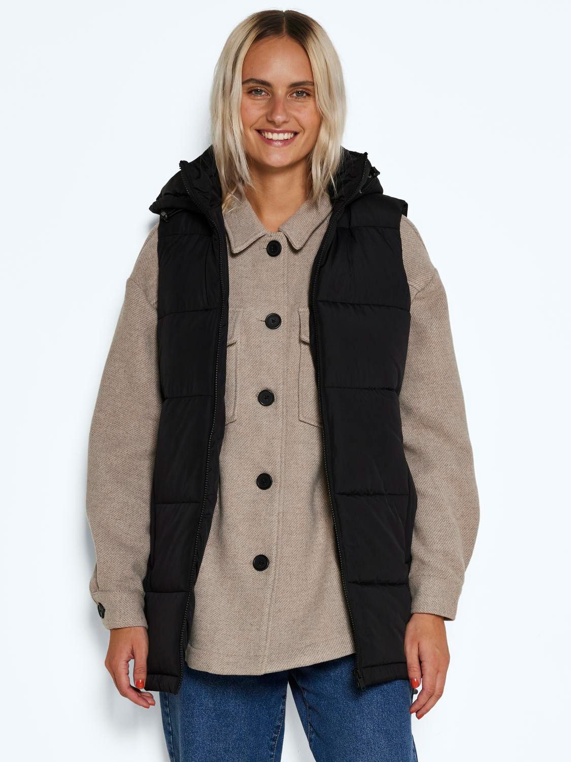 Noisy may Steppweste NMAURORA HOOD VEST günstig online kaufen