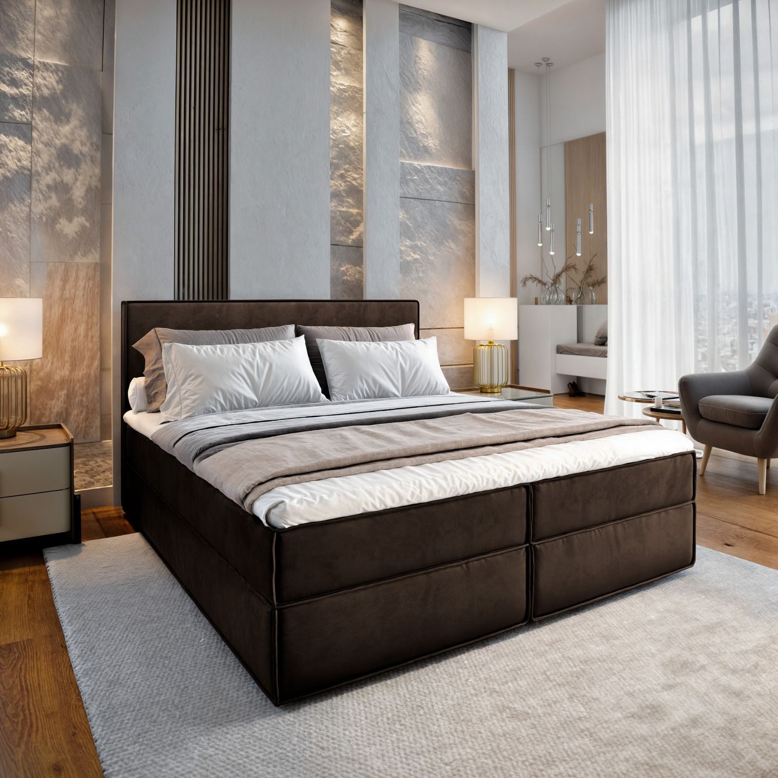 Masseno Boxbett PELLIO 140x200 cm mit günstig online kaufen