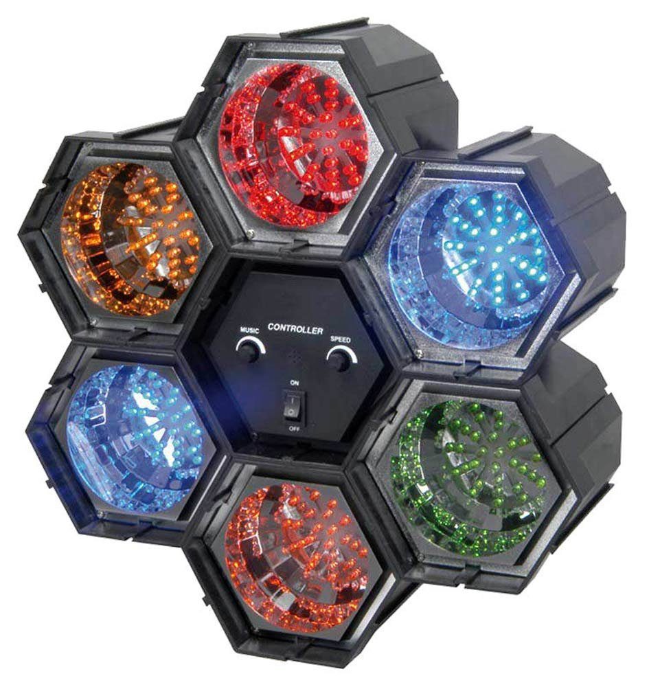 E-Lektron LED Discolicht Astra-Flash Lichtorgel/Lauflicht, LED fest integriert, RGB, wechselnd