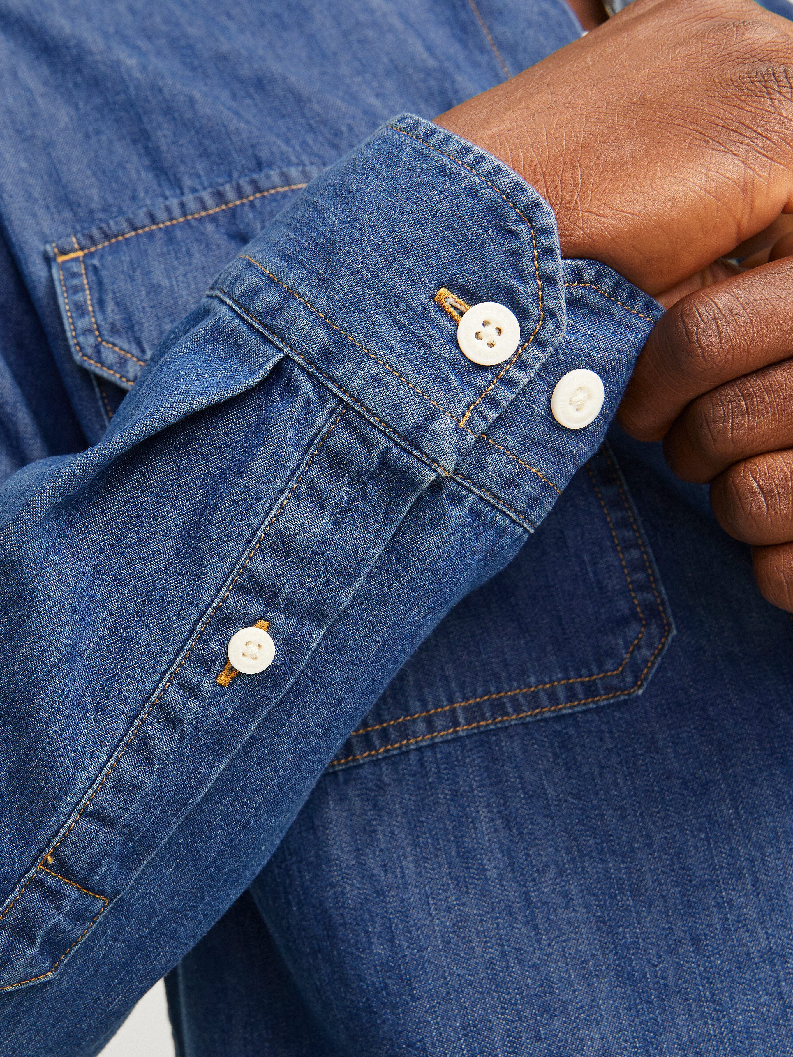 Jack & Jones Langarmhemd JJETRAVIS SHIRT LS NOOS mit Brusttaschen günstig online kaufen