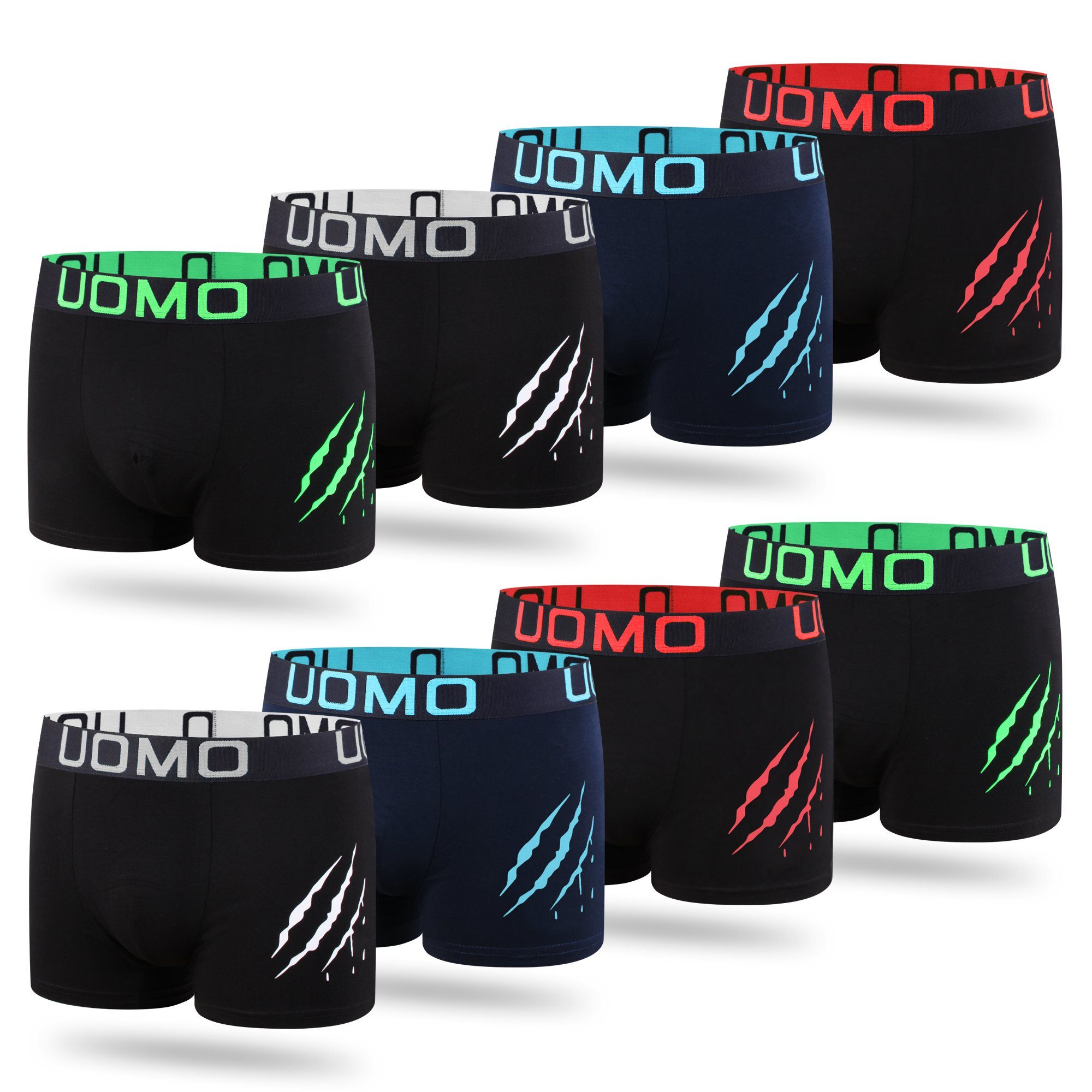 L&K Boxershorts 1104-1121 (8er-Pack) Herren Boxershorts aus Baumwolle mit t günstig online kaufen