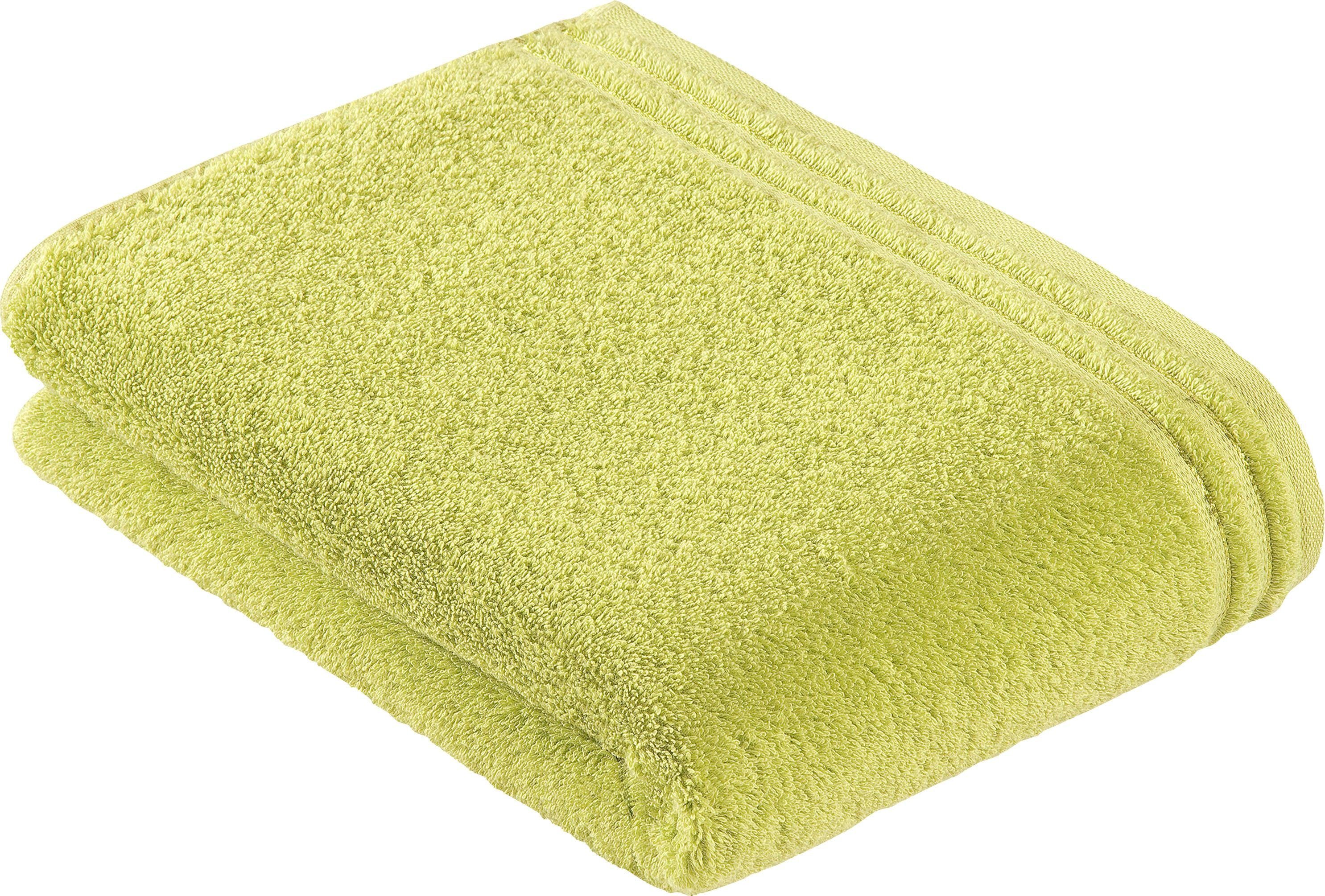Vossen Badetuch Calypso Feeling, Walkfrottee (1-St), mit schmaler Bordüre aus 100% Baumwolle, Vegan, einfarbig