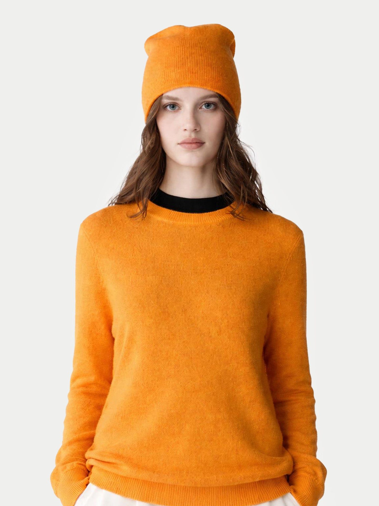 GOBI Cashmere Rundhalspullover 99€ Kaschmir-Set aus Pullover und Mütze günstig online kaufen