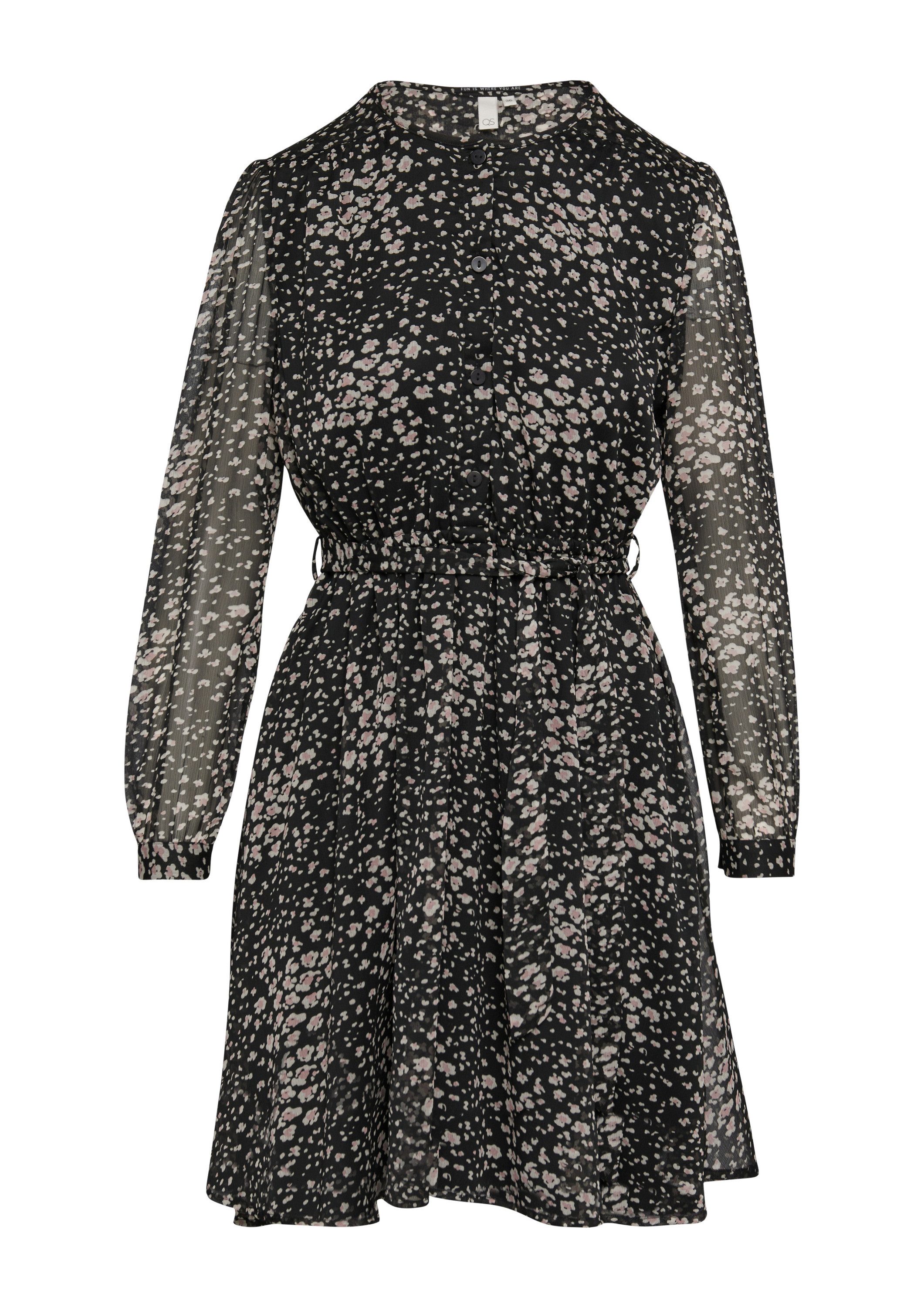 QS Minikleid Kleid Leichtes Chiffonkleid mit günstig online kaufen