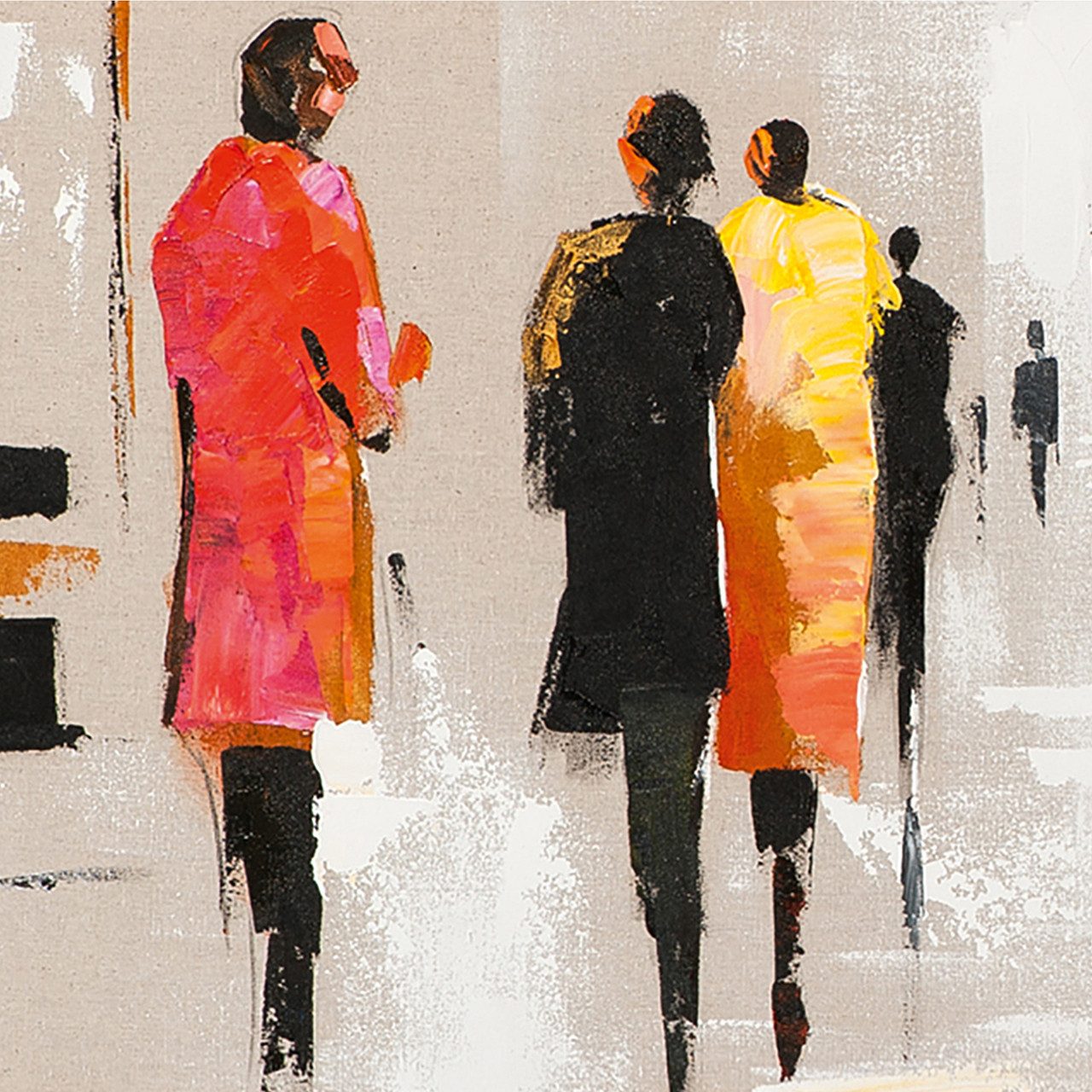 ArtUniverse Gemälde Modenschau 50 x 150 cm, Menschenmotiv