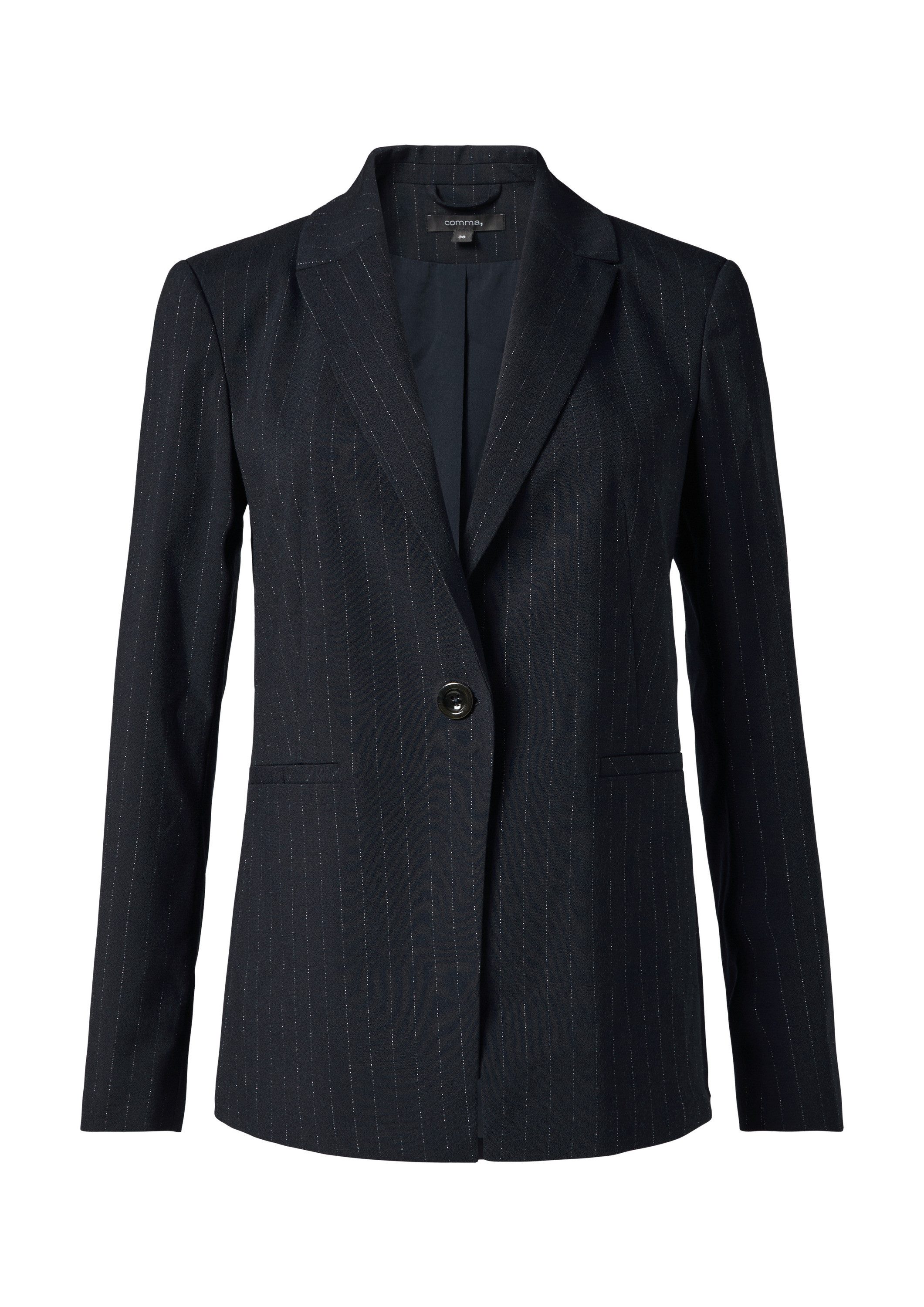 comma Jackenblazer Indoor-Blazer Antaillierter Blazer mit dezentem Gitzerga günstig online kaufen