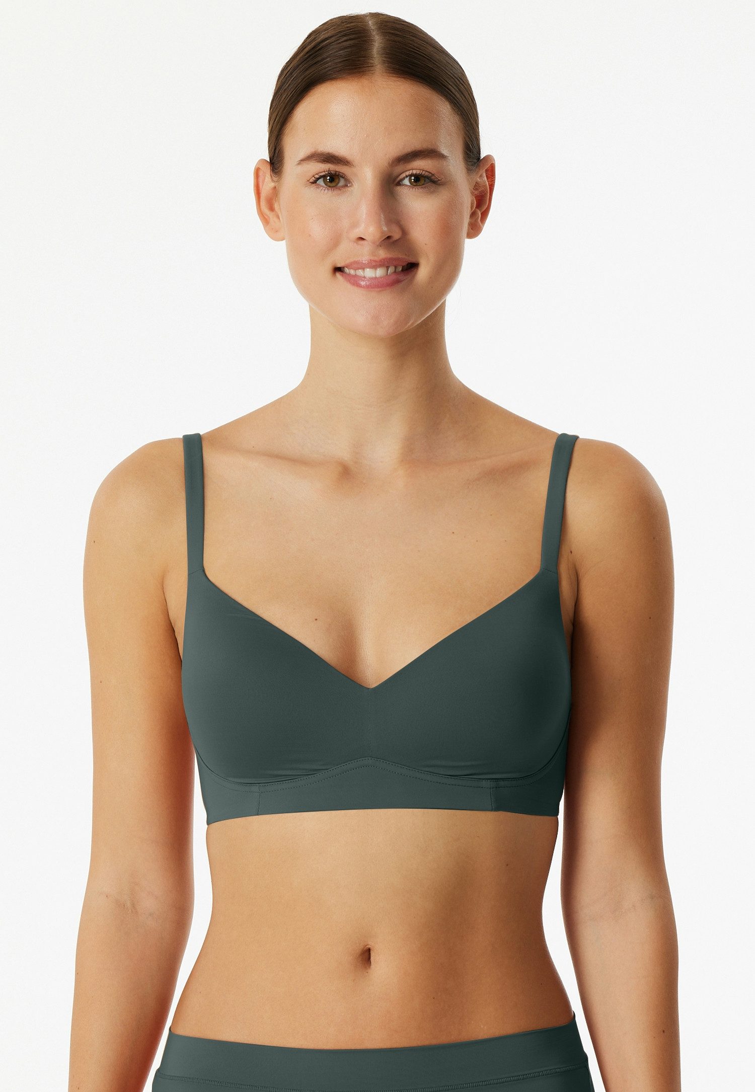 Schiesser Bügelloser BH Unique Micro mit Schale, verstellbare Träger, elastische Wirkware