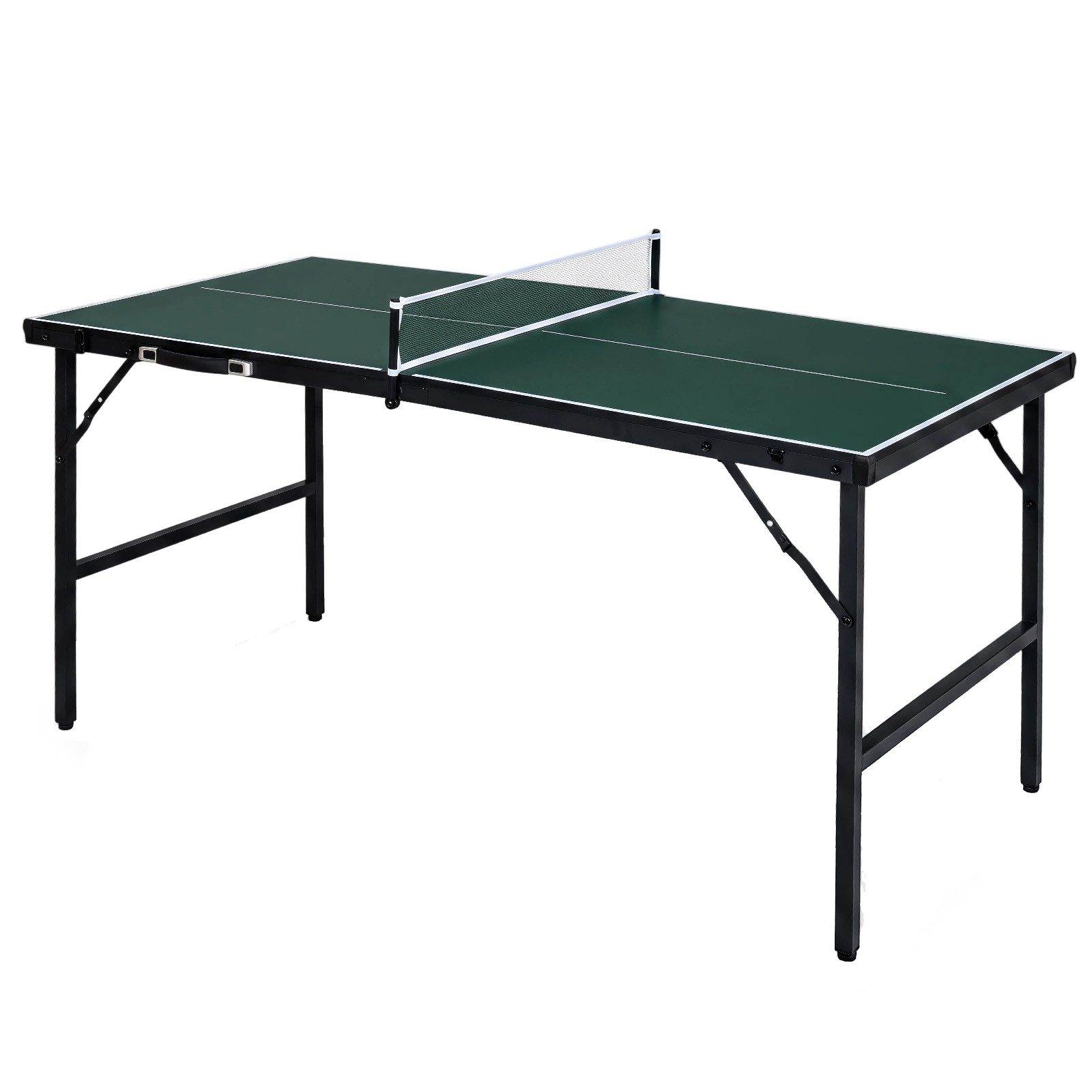 COSTWAY Tischtennisplatte Klappbarer Tischtennistisch mit Netz, 2 Schlägern & Bällen