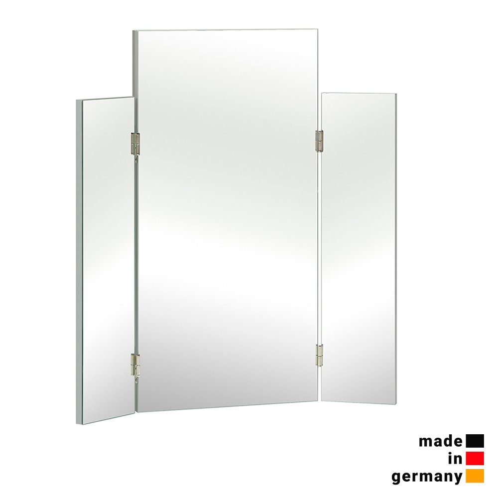 Lomadox Badspiegel NEMI-66, Badezimmer Spiegel mit 3D Funktion in weiß, B/H/T: ca. 72/80/4,5 cm