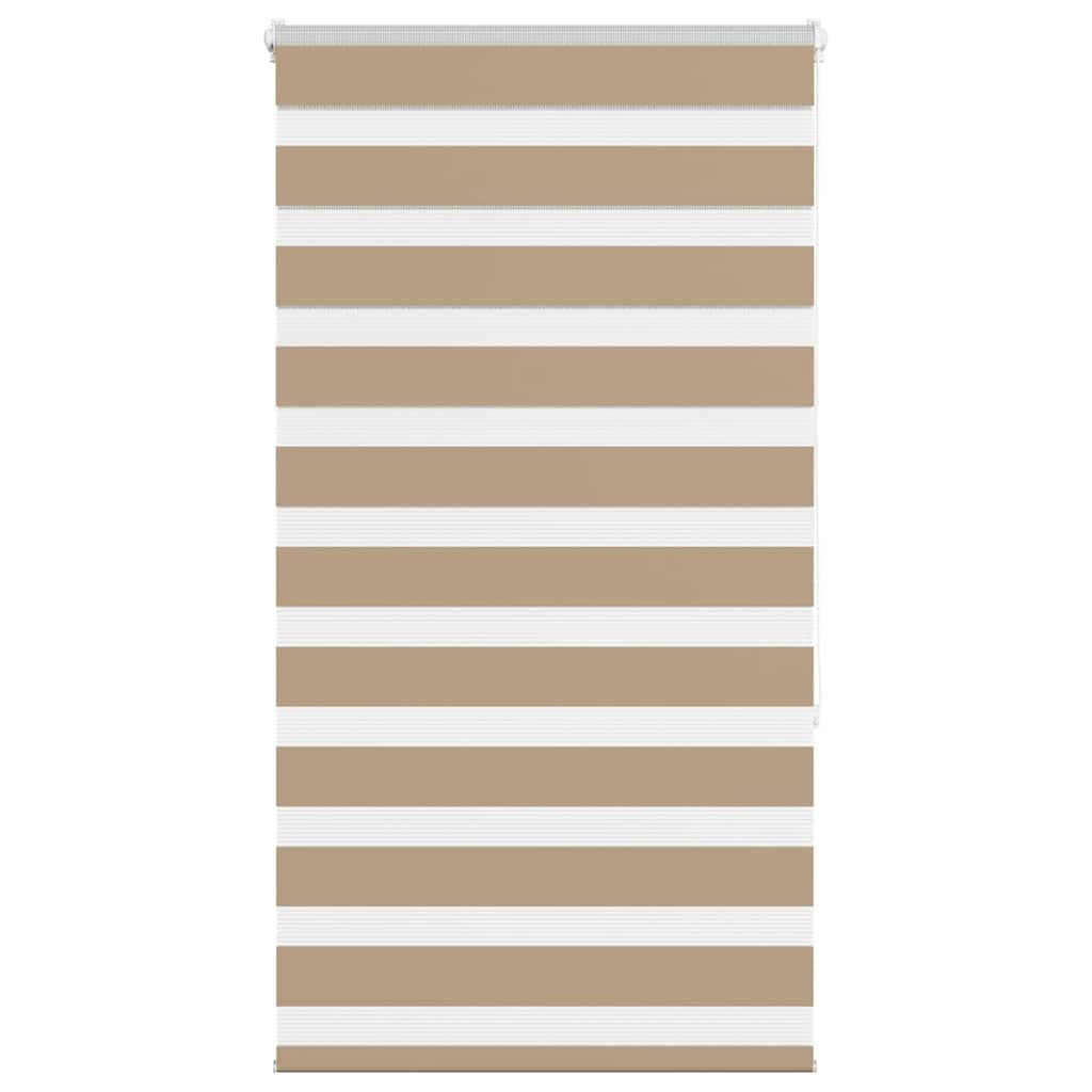 Rollo Doppelrollo Sandbraun 70x150 cm Stoffbreite 65,9 cm Polyester, vidaXL